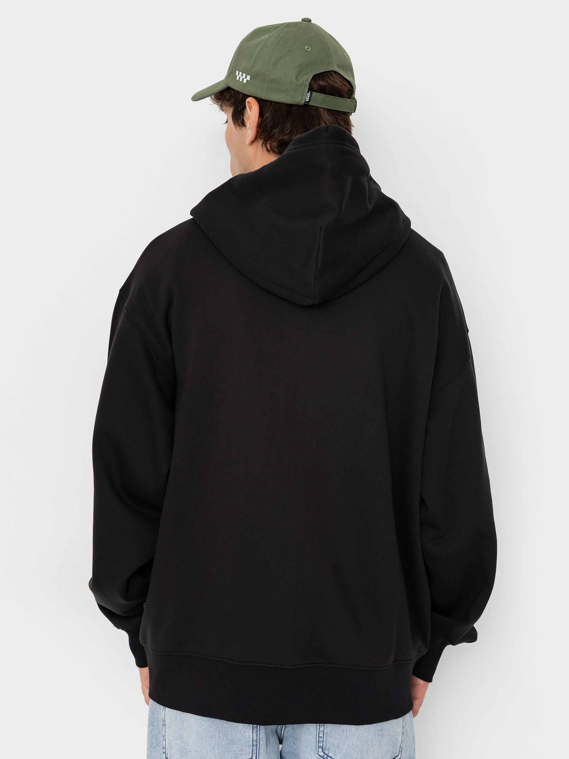 Mikina s kapucňou Vans Left Chest ZHD (black)