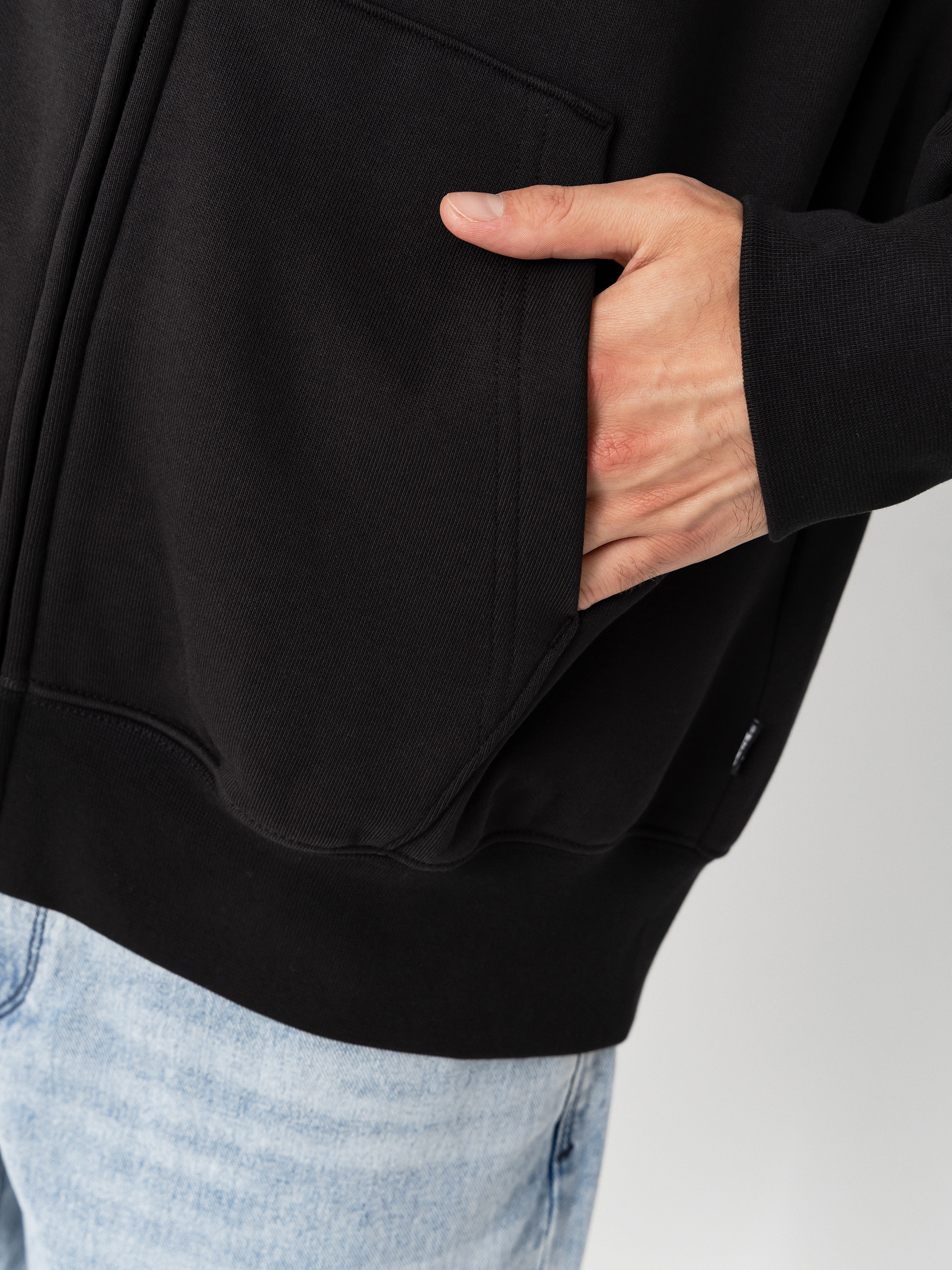 Mikina s kapucňou Vans Left Chest ZHD (black)