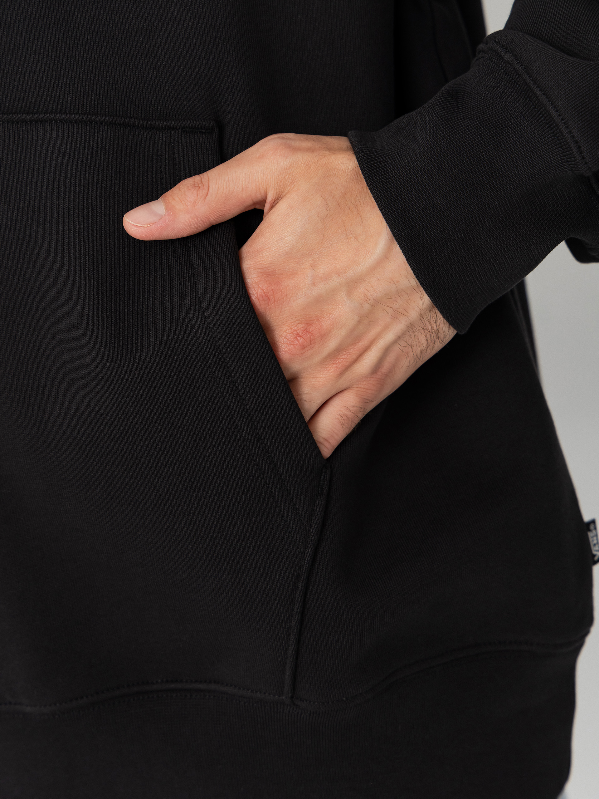 Mikina s kapucňou Vans Left Chest HD (black)