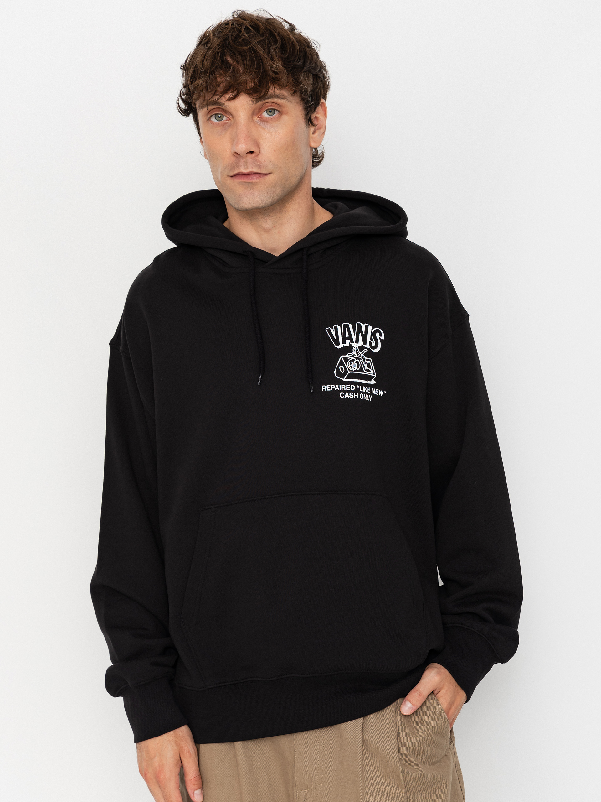 Mikina s kapucňou Vans Refurbed HD (black)