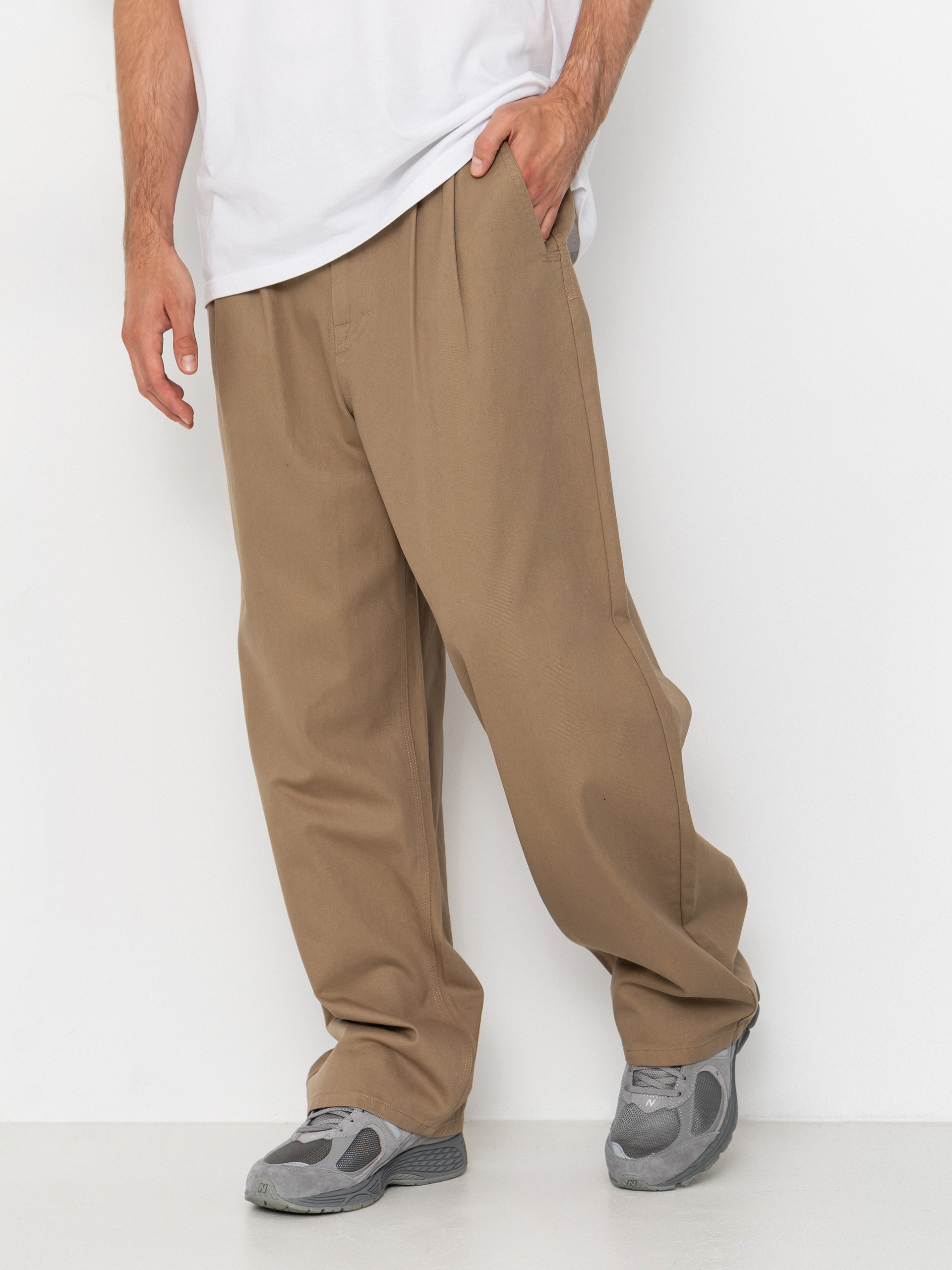 Nohavice Volcom Baggos Pleat (khaki)