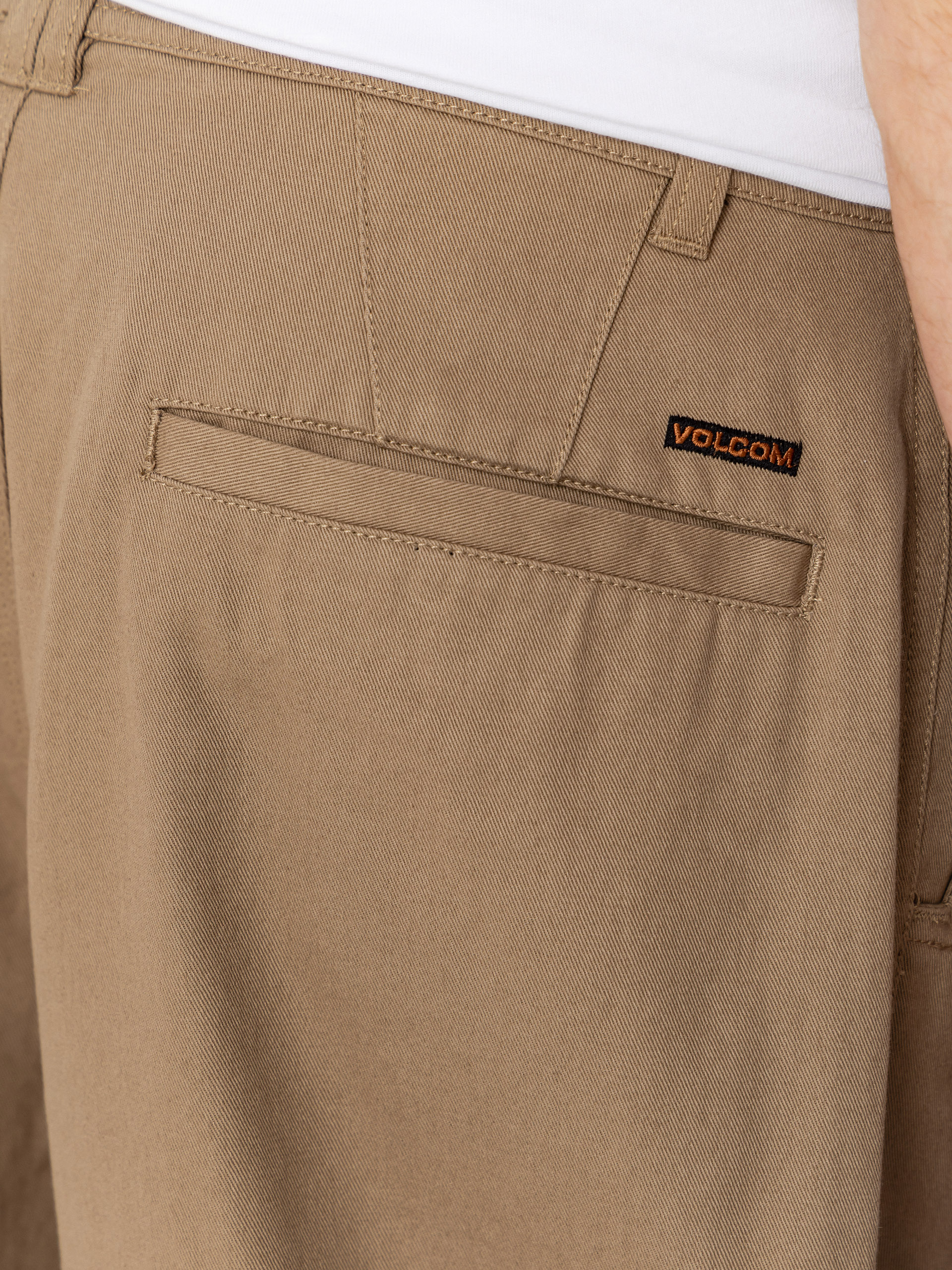 Nohavice Volcom Baggos Pleat (khaki)