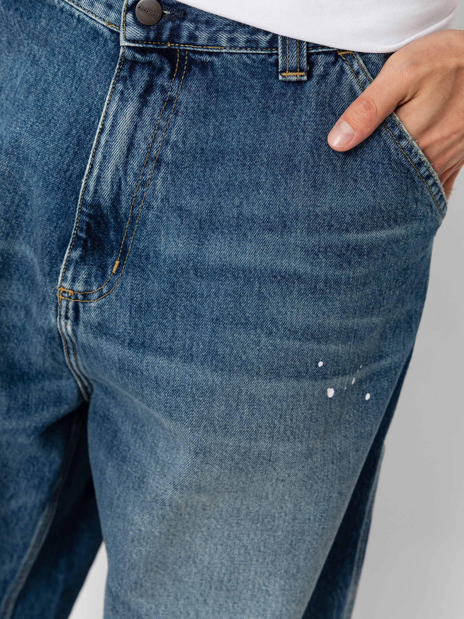 Nohavice Carhartt WIP OG Single Knee (blue)