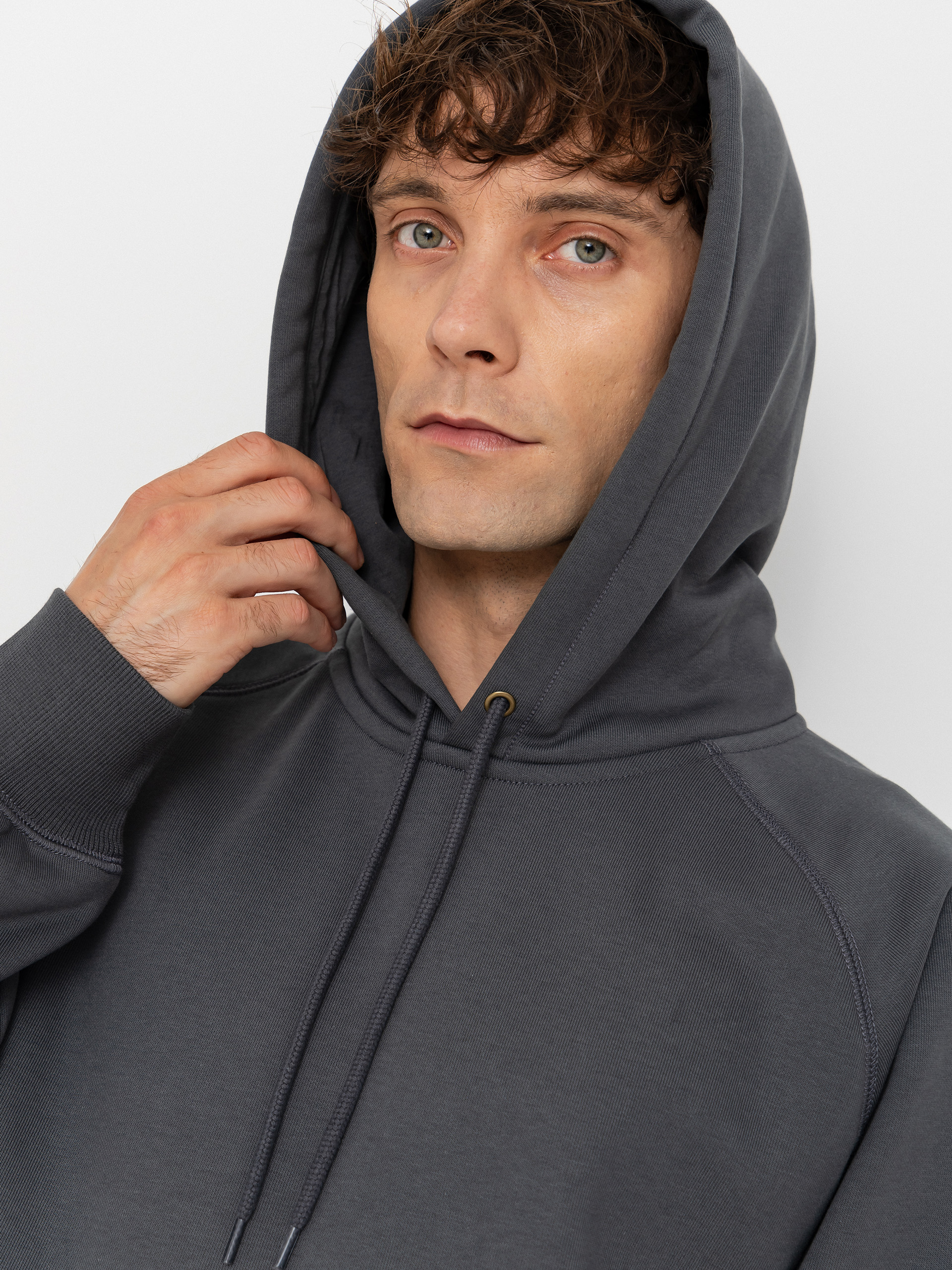 Mikina s kapucňou Carhartt WIP Chase HD (styx/gold)