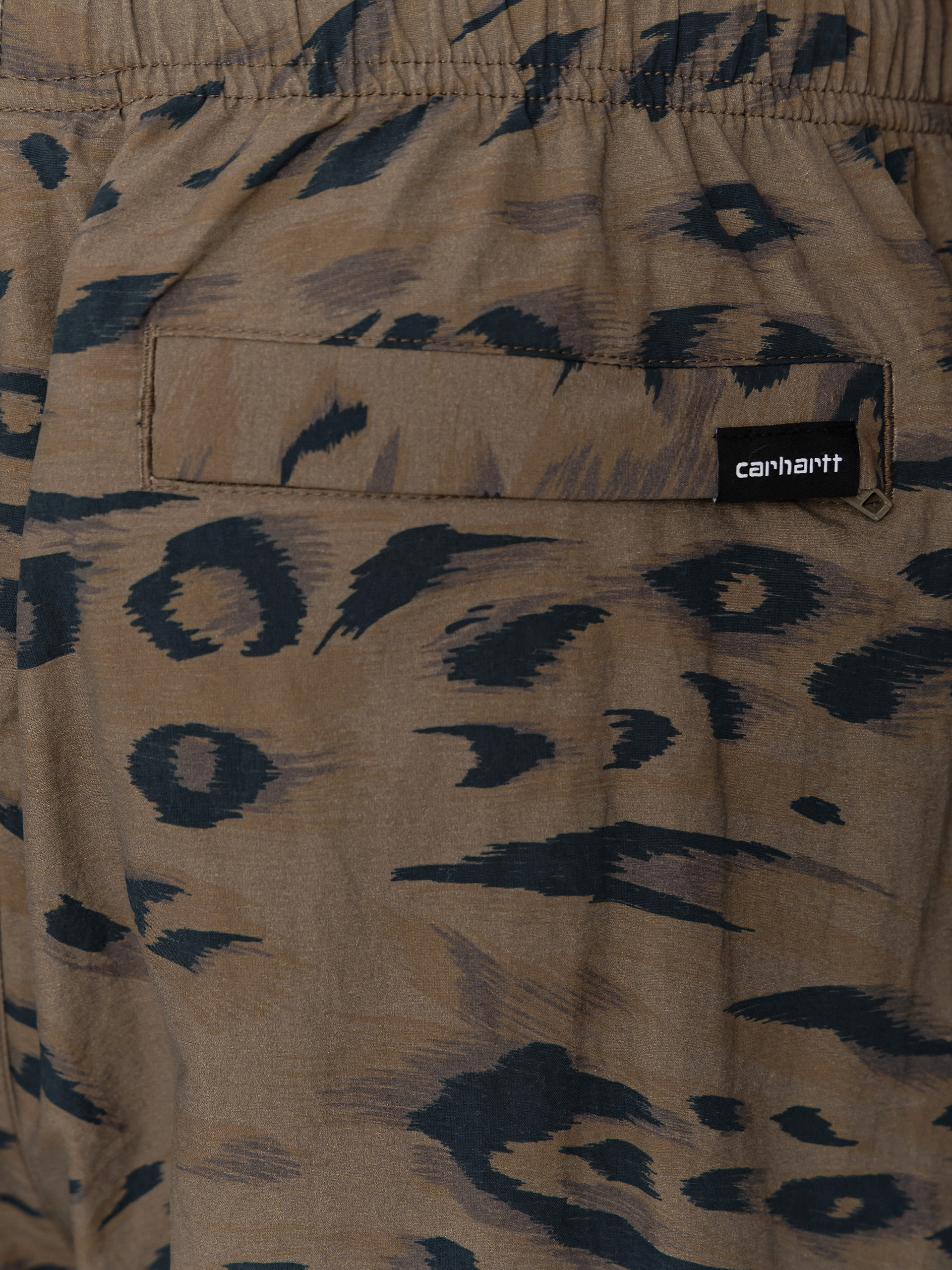 Nohavice Carhartt WIP Travon (duck feather print cypress/black)