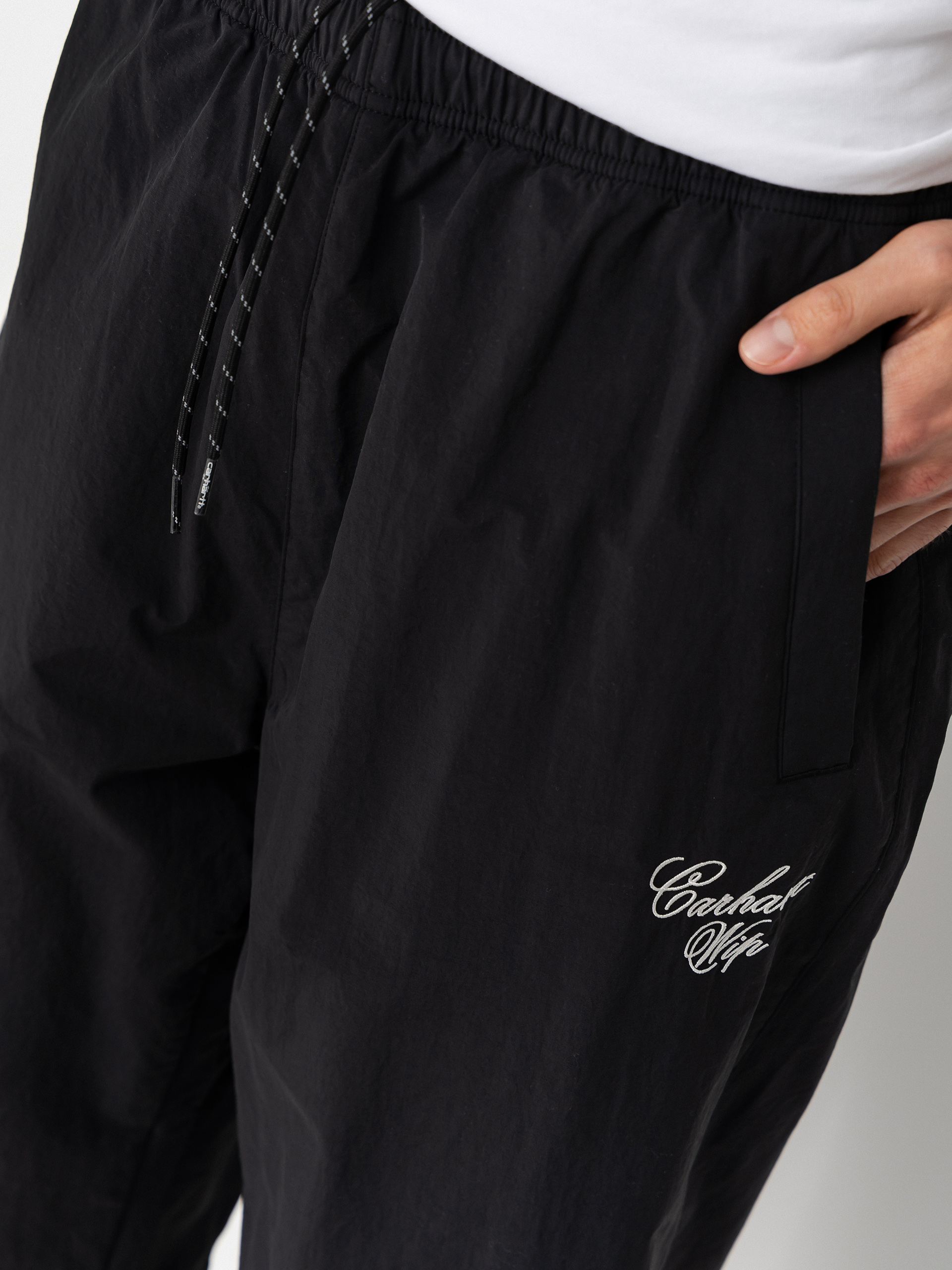 Nohavice Carhartt WIP Travon (black/wax)