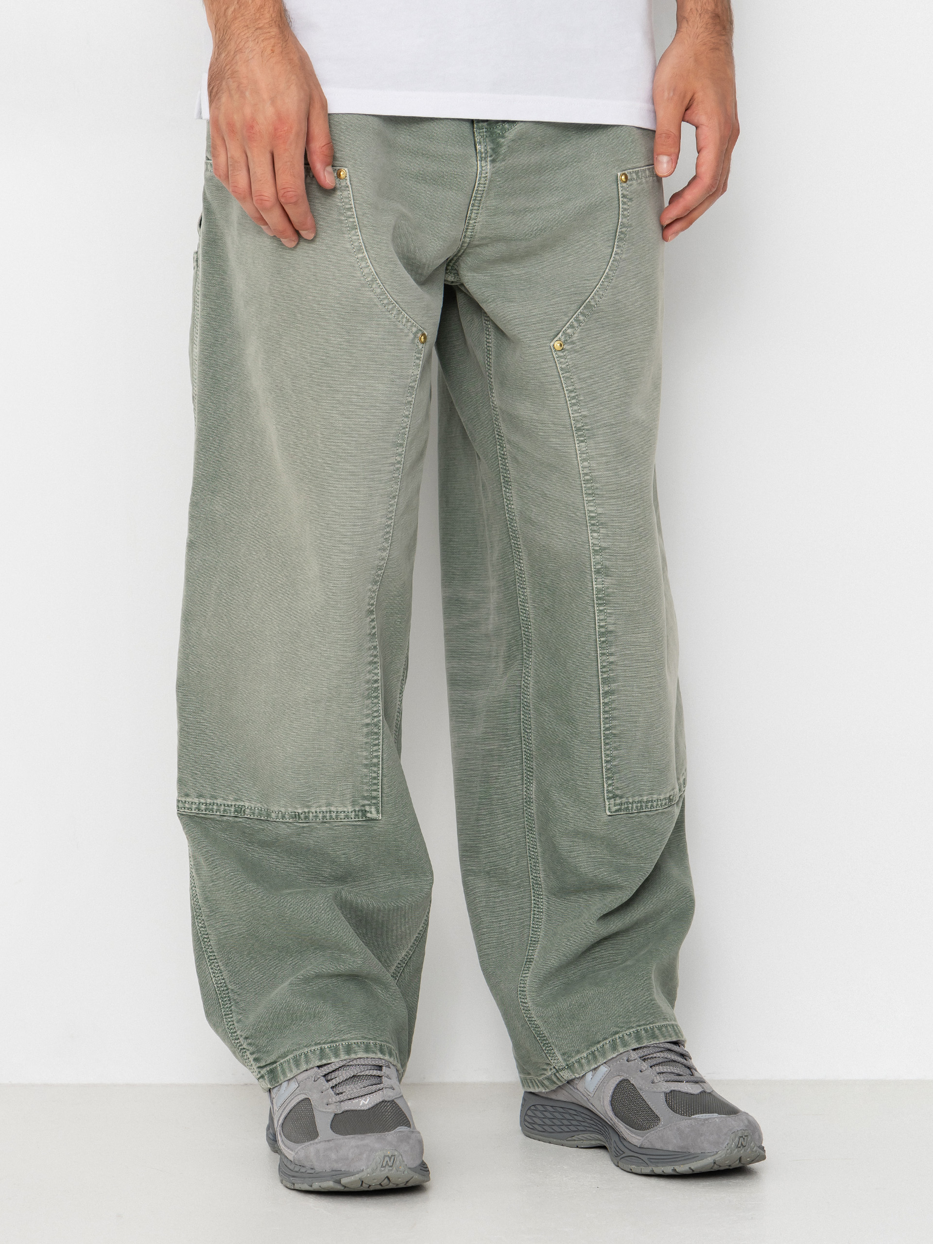 Nohavice Carhartt WIP OG Double Knee (shady green)