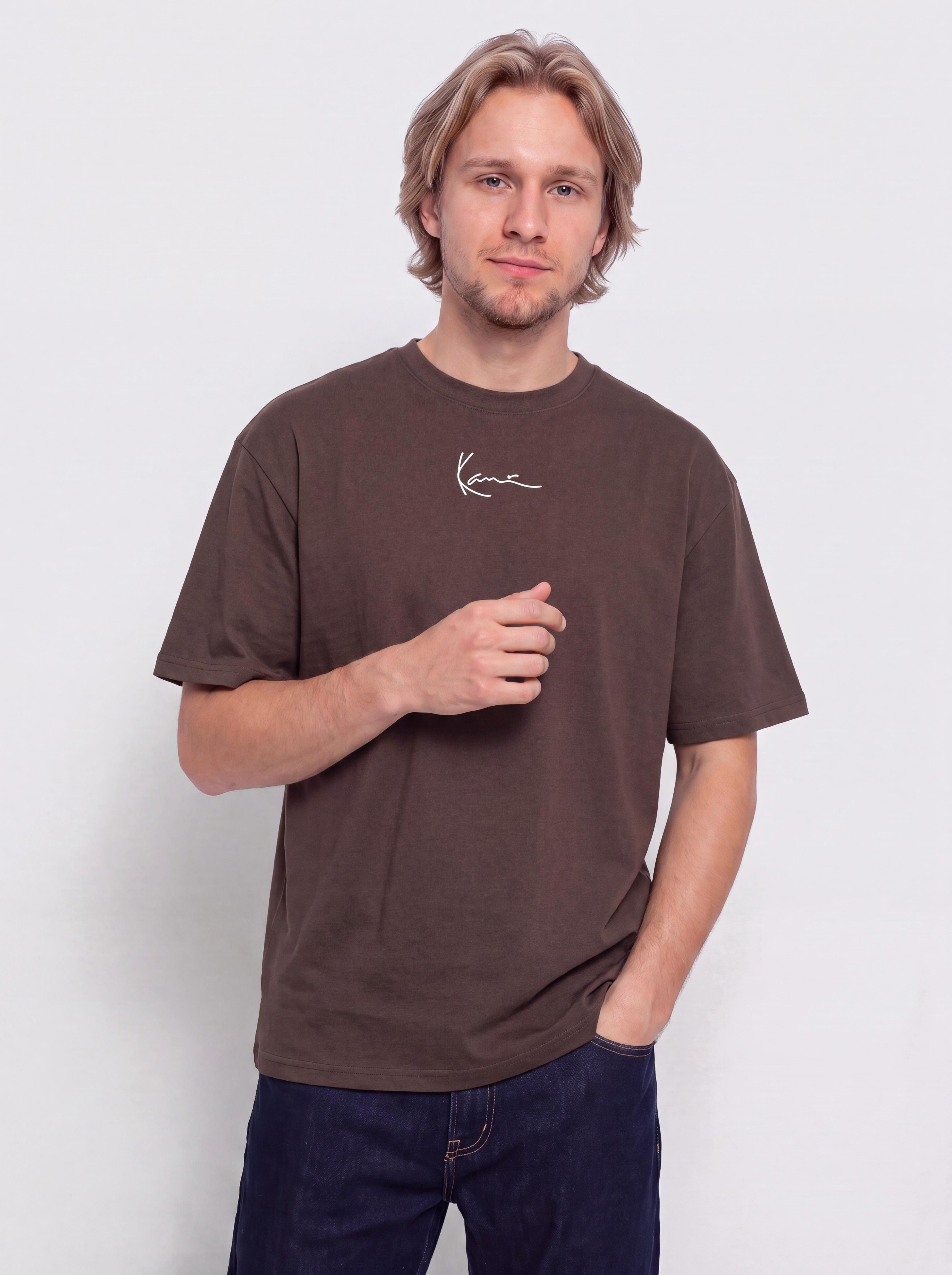Tričko Karl Kani Small Signature Essential (brown)