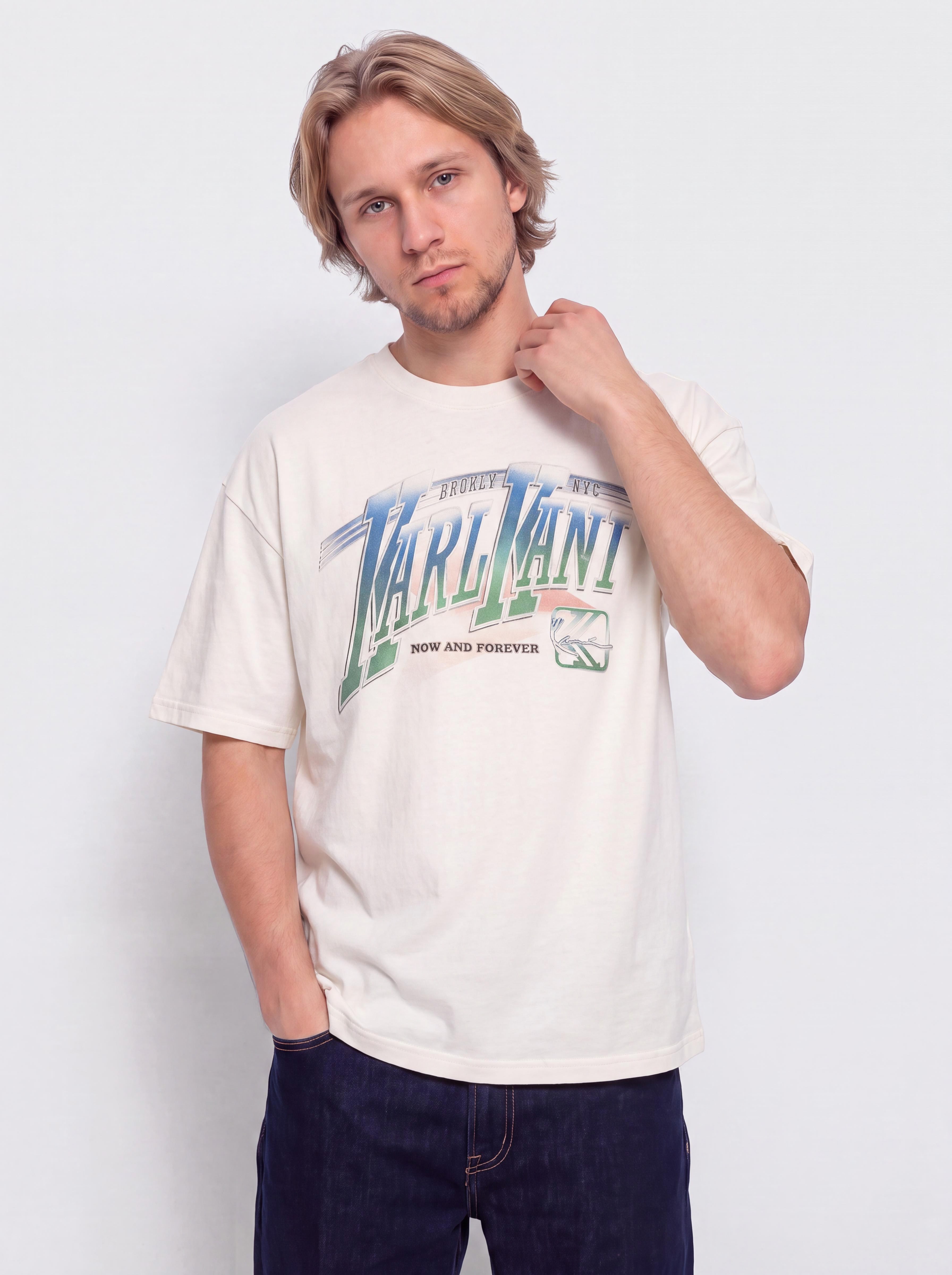 Tričko Karl Kani Sport Gradient Boxy (white)