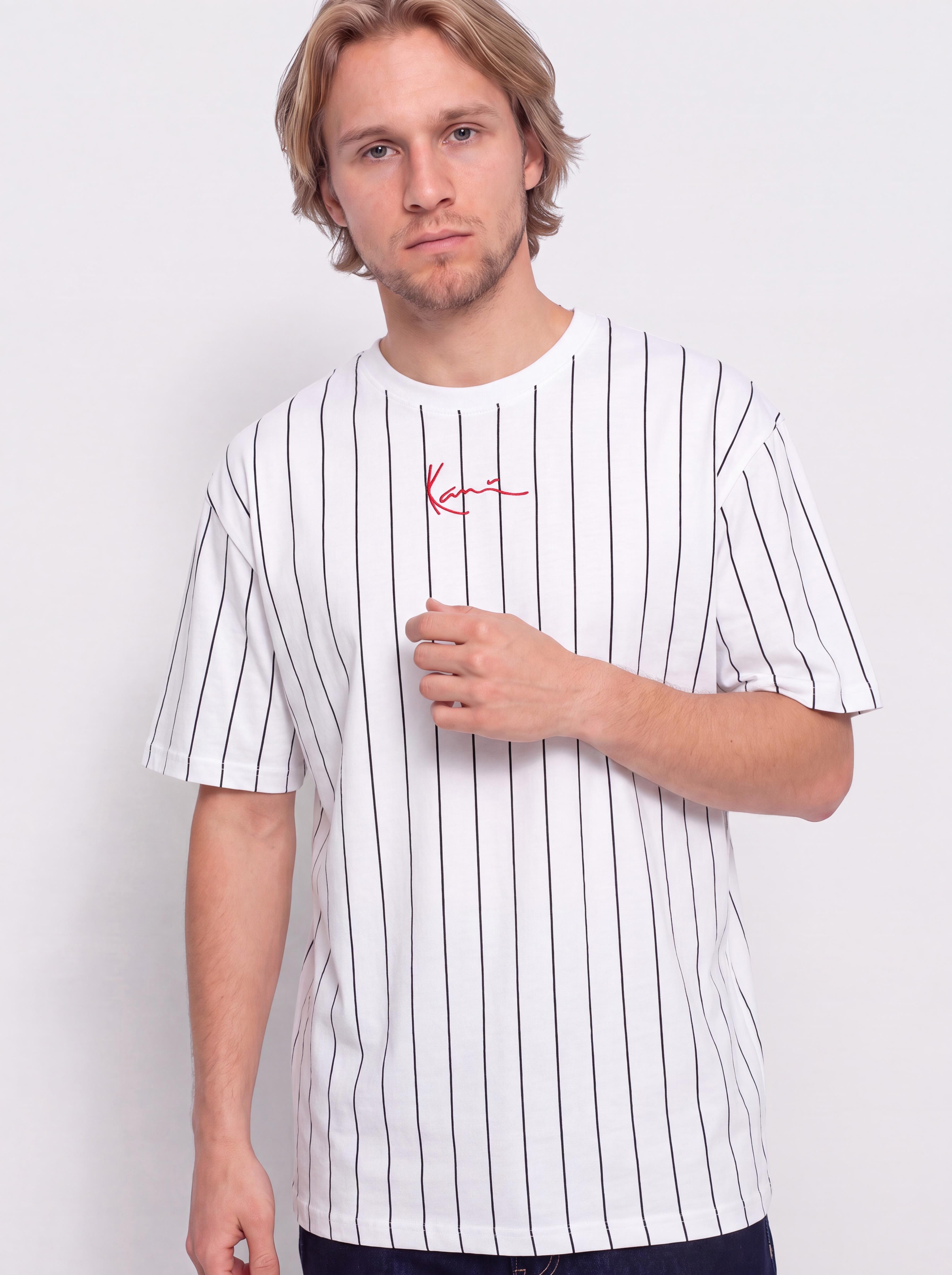 Triu010dko Karl Kani Small Signature Pinstripe (white/black)