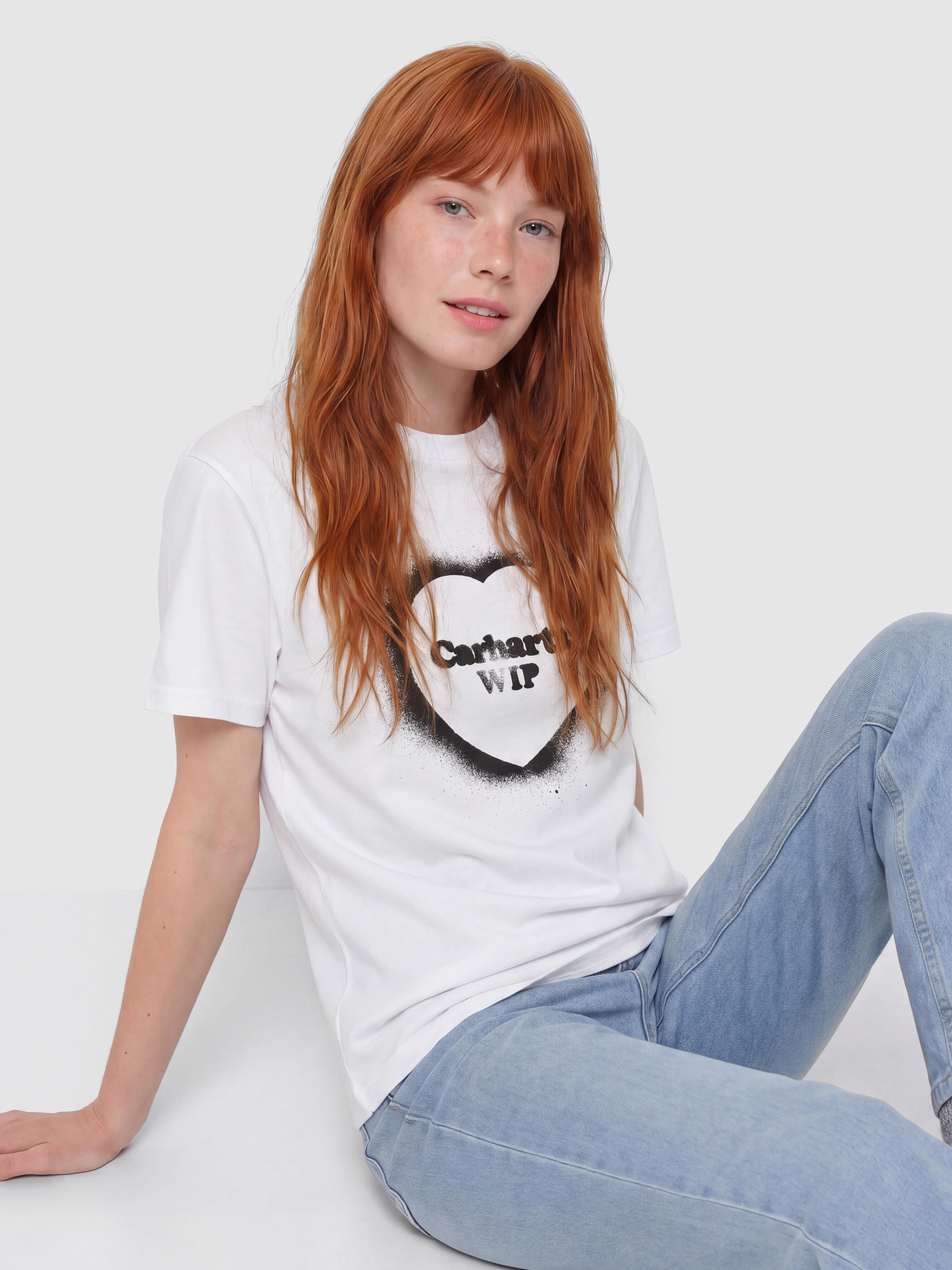 Tričko Carhartt WIP Spray Heart Wmn (white)