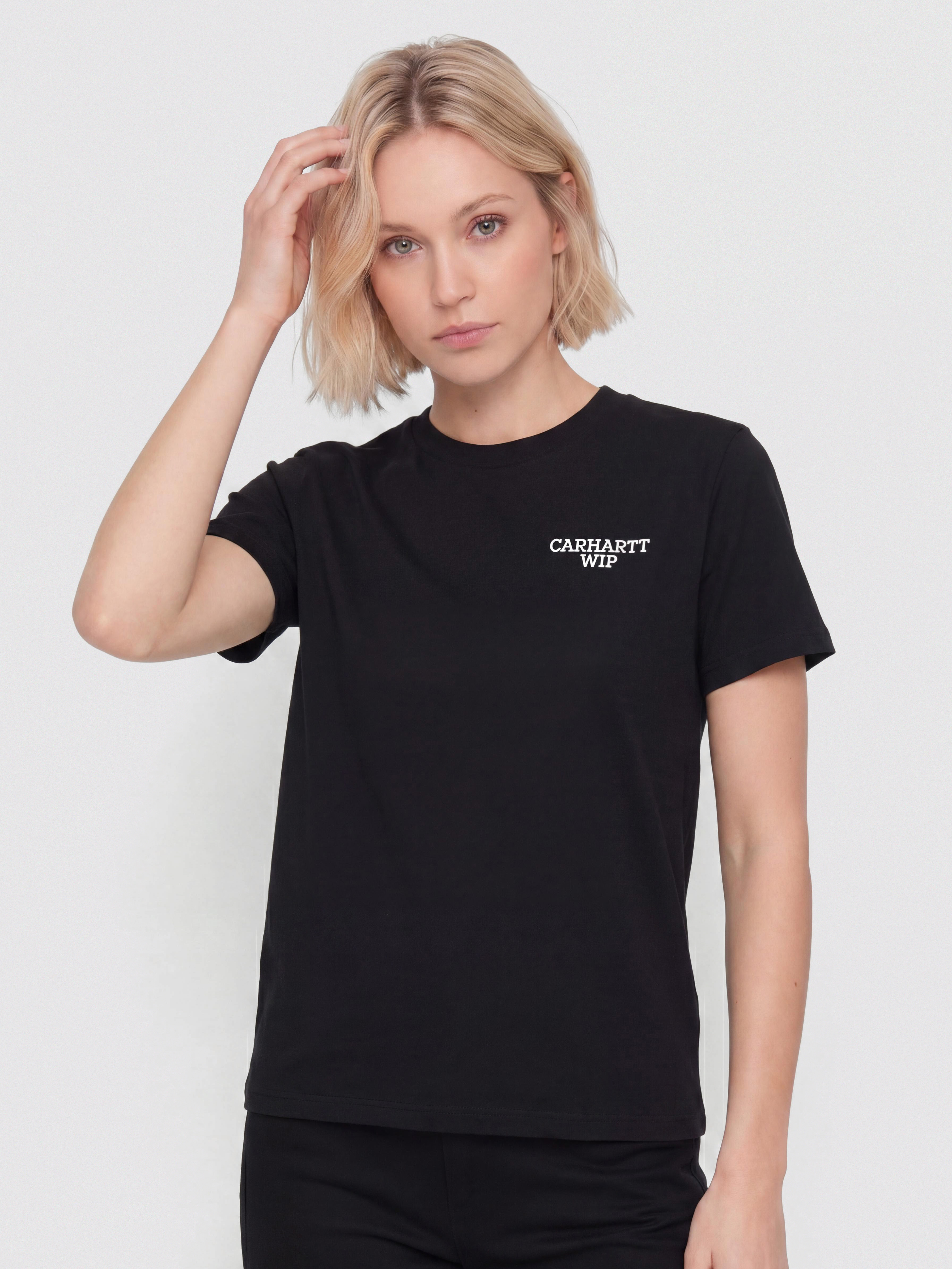 Tričko Carhartt WIP Hugging Cats Wmn (black)
