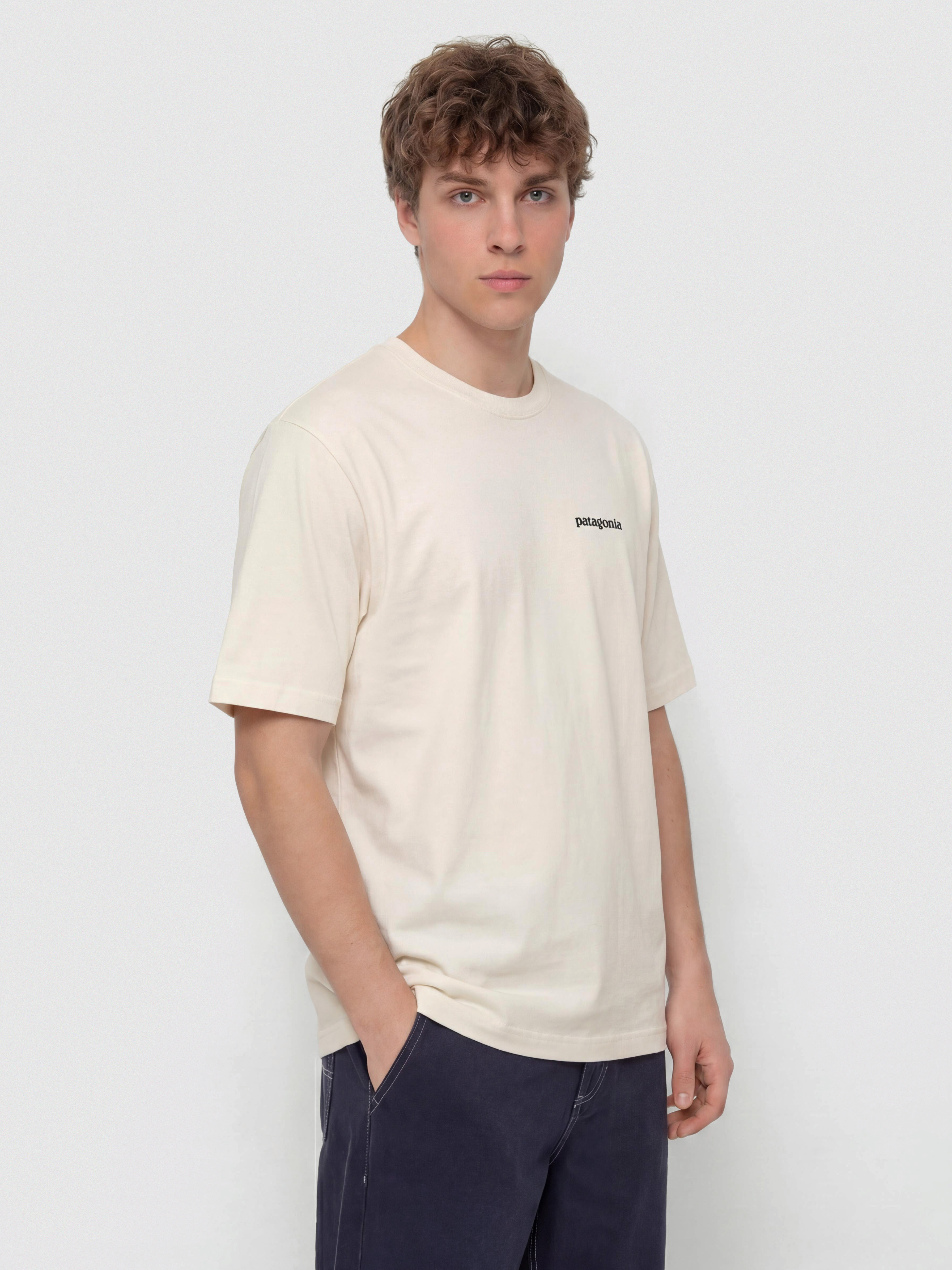 Tričko Patagonia P 6 Logo (undyed natural)