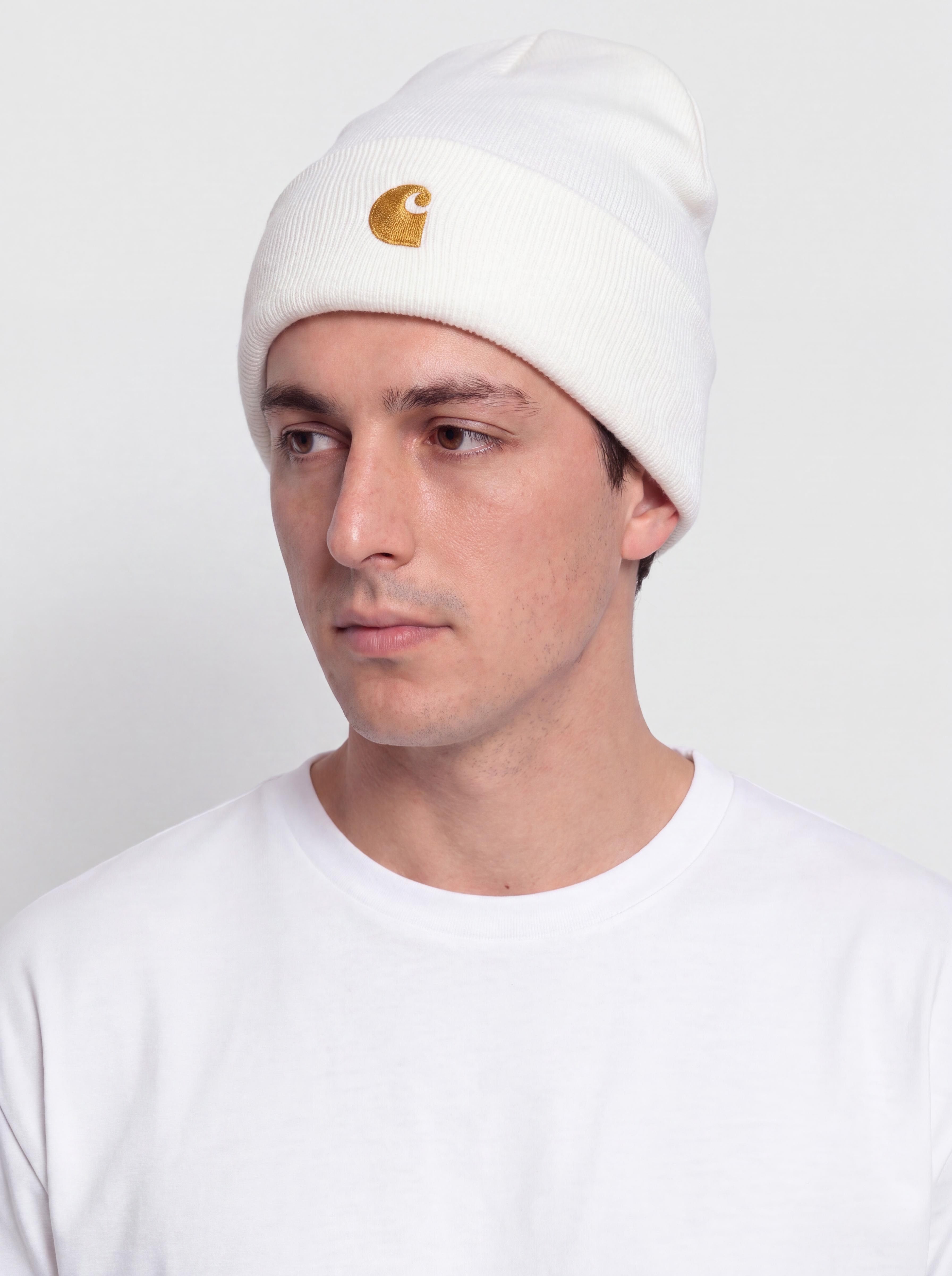 Čiapka Carhartt WIP Chase (white/gold)