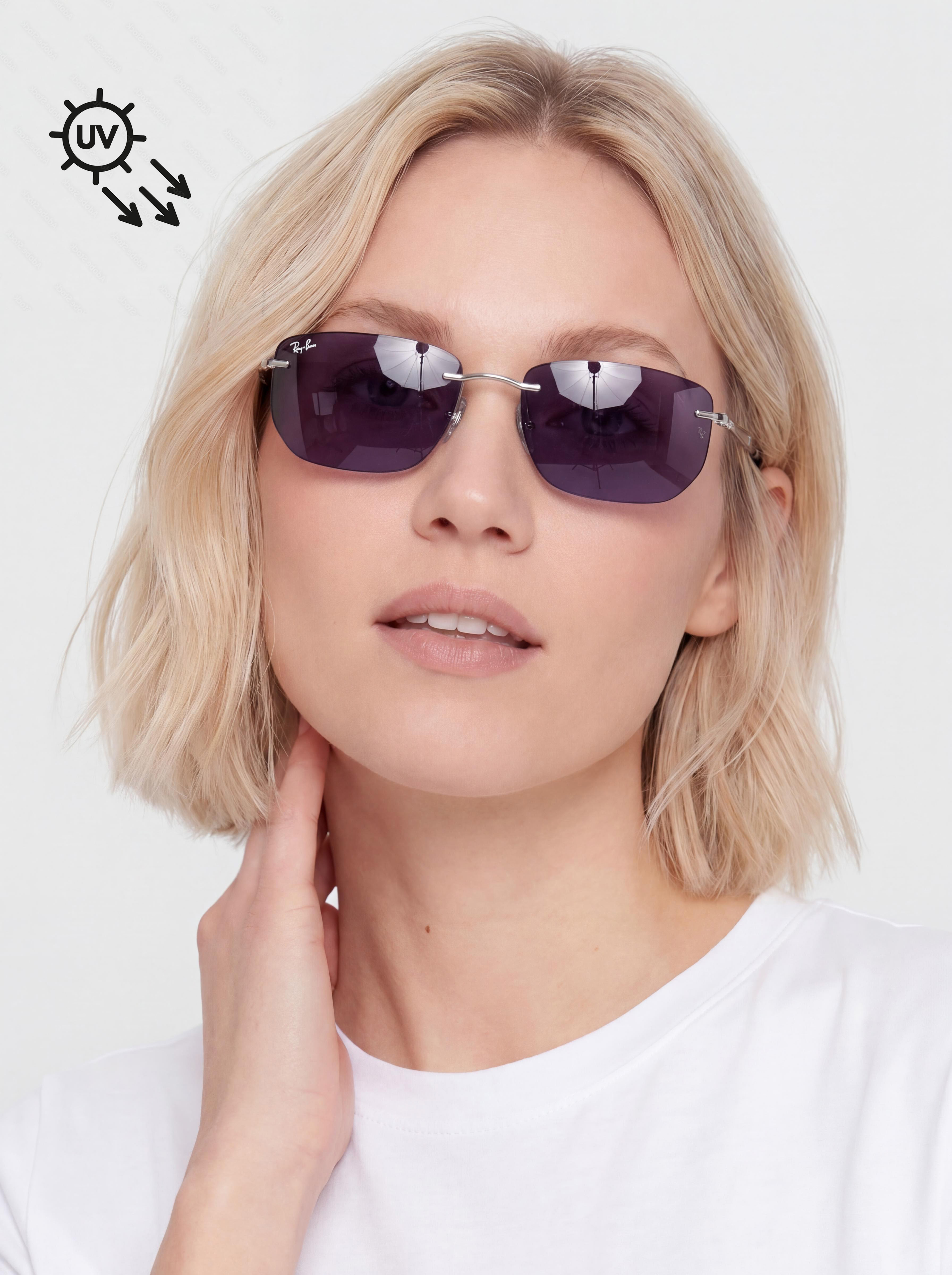 Slnečné okuliare Ray-Ban Rb3768 Transitions Color Touch (polerowany srebrny/ametyst transitions)