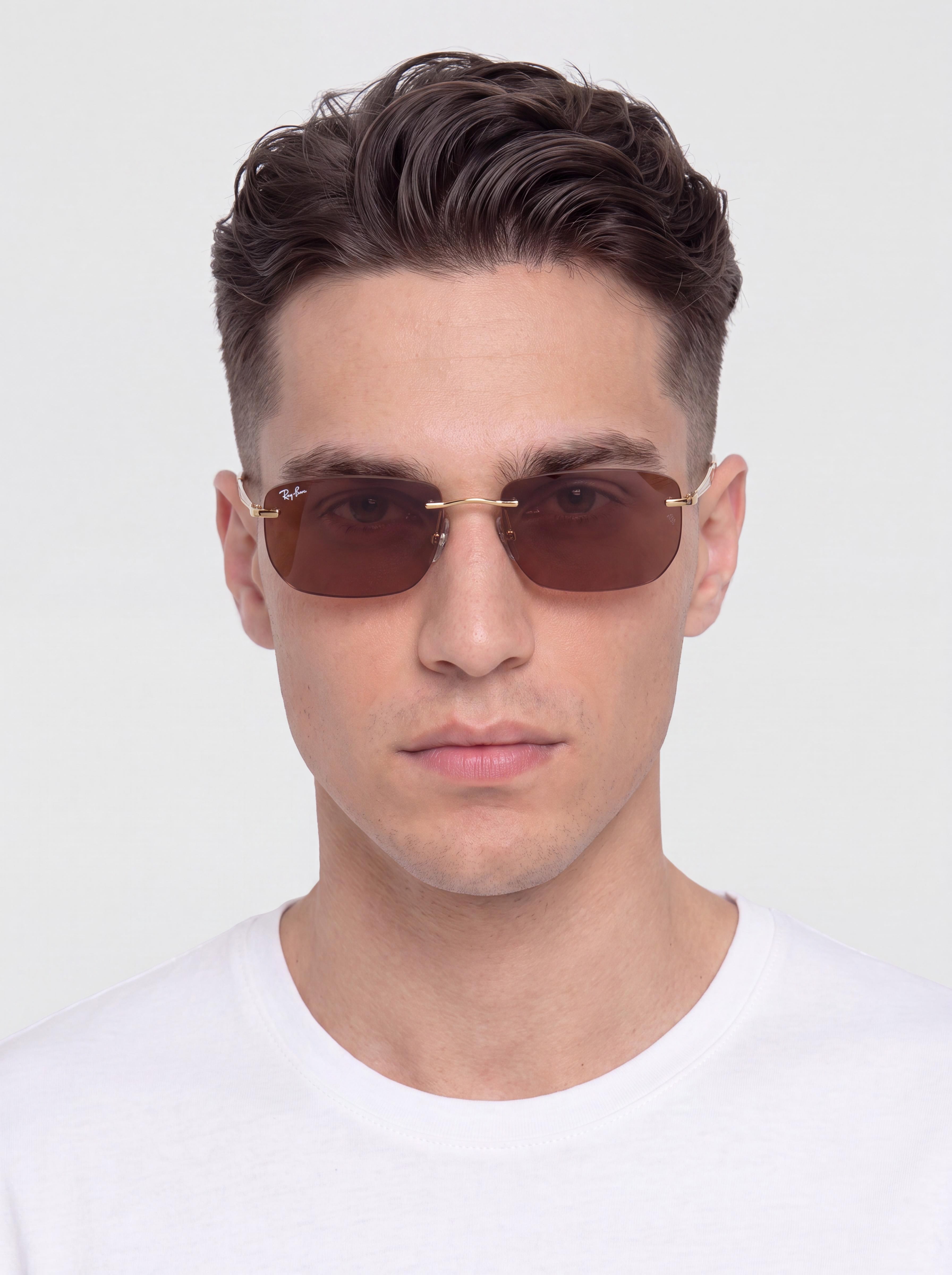 Slnečné okuliare Ray-Ban Rb3768 (polerowany złoto arista/ciemnopurple i lustrzany red)