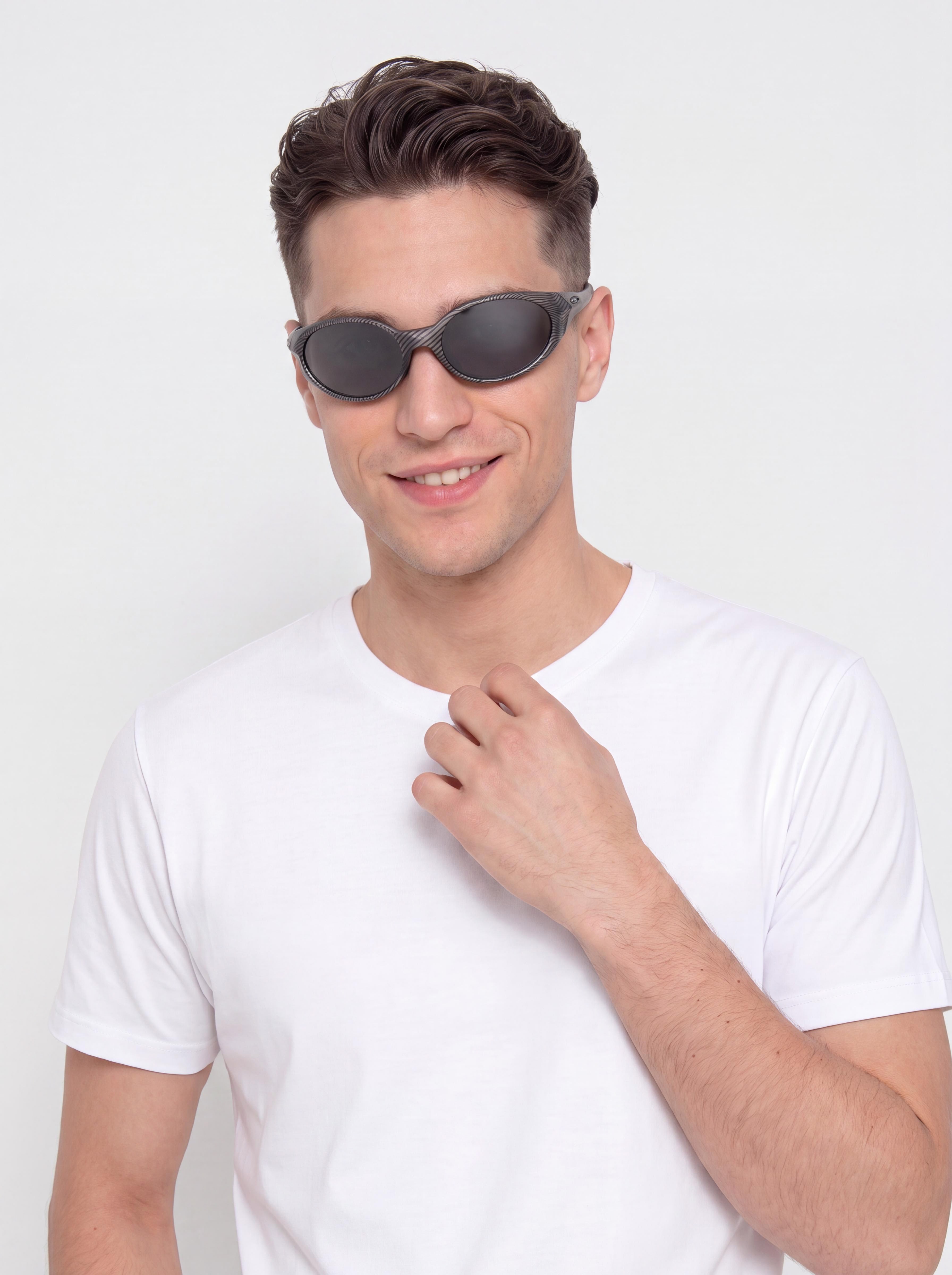 Slneu010dnu00e9 okuliare Oakley Eye Jacket Redux (prizm black lenses/matte grey ink fingerprint frame)