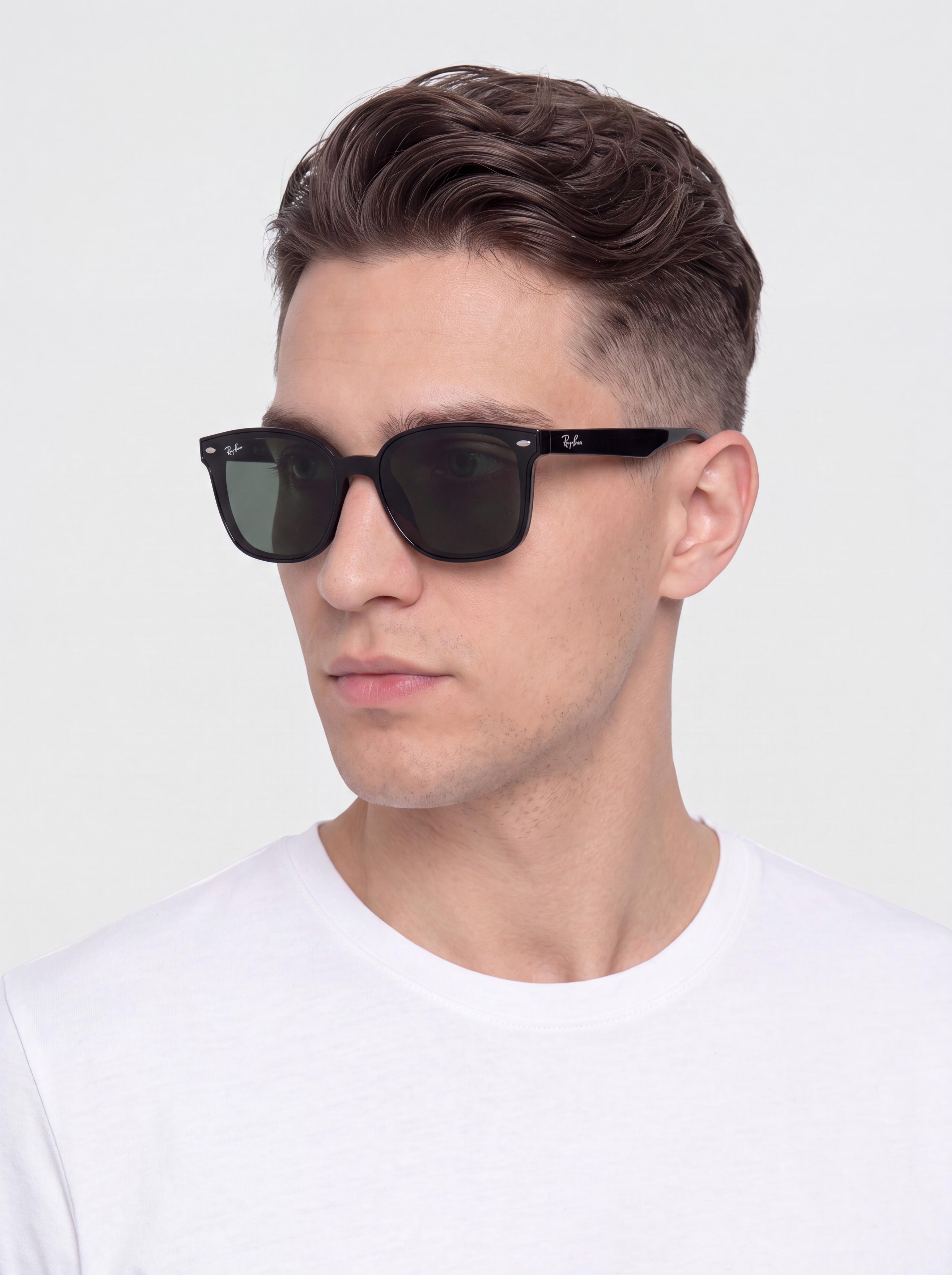 Slnečné okuliare Ray-Ban Rb4461D (polerowany czarny/ciemnozielony)