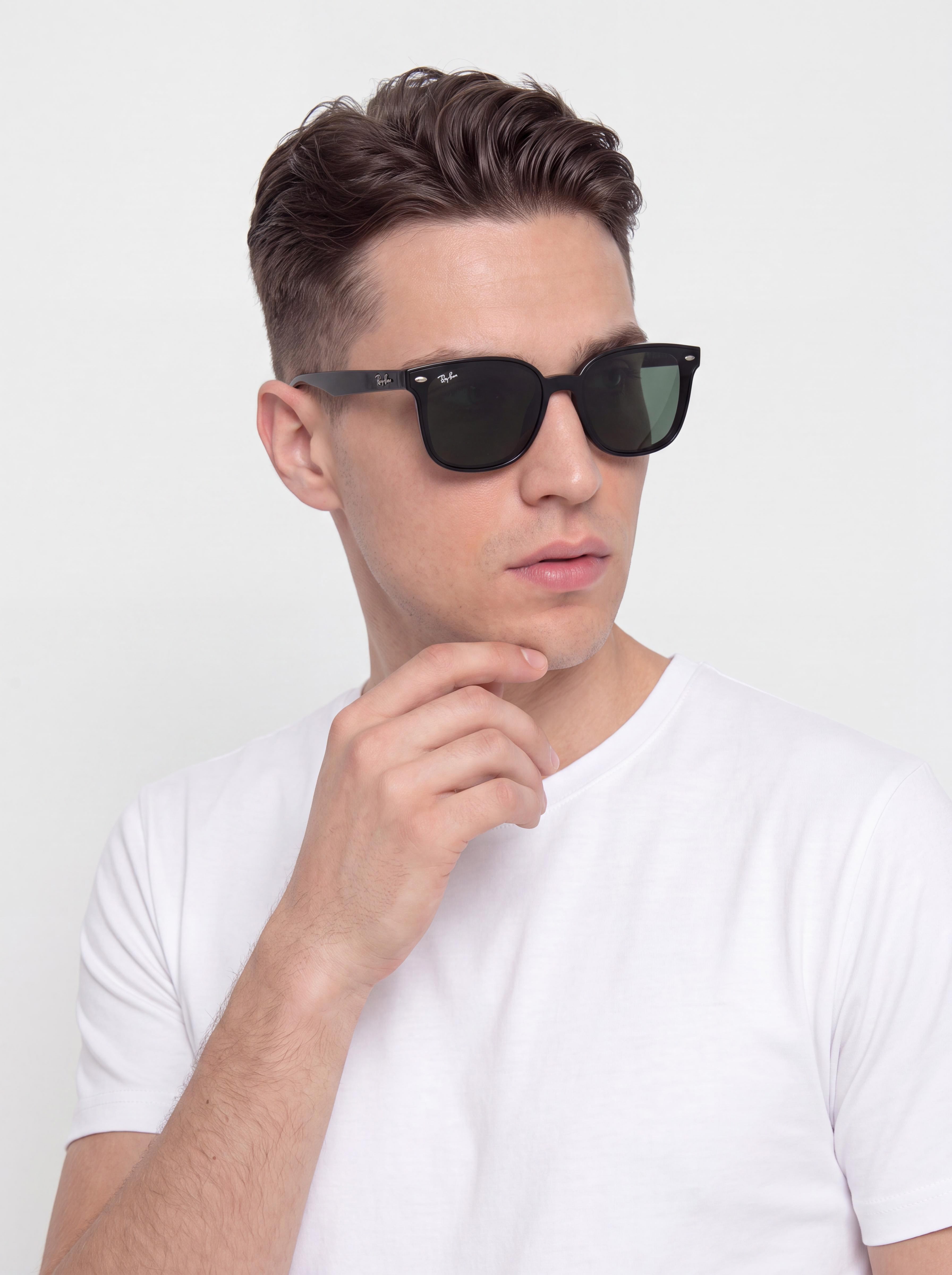 Slnečné okuliare Ray-Ban Rb4461D (polerowany czarny/ciemnozielony)