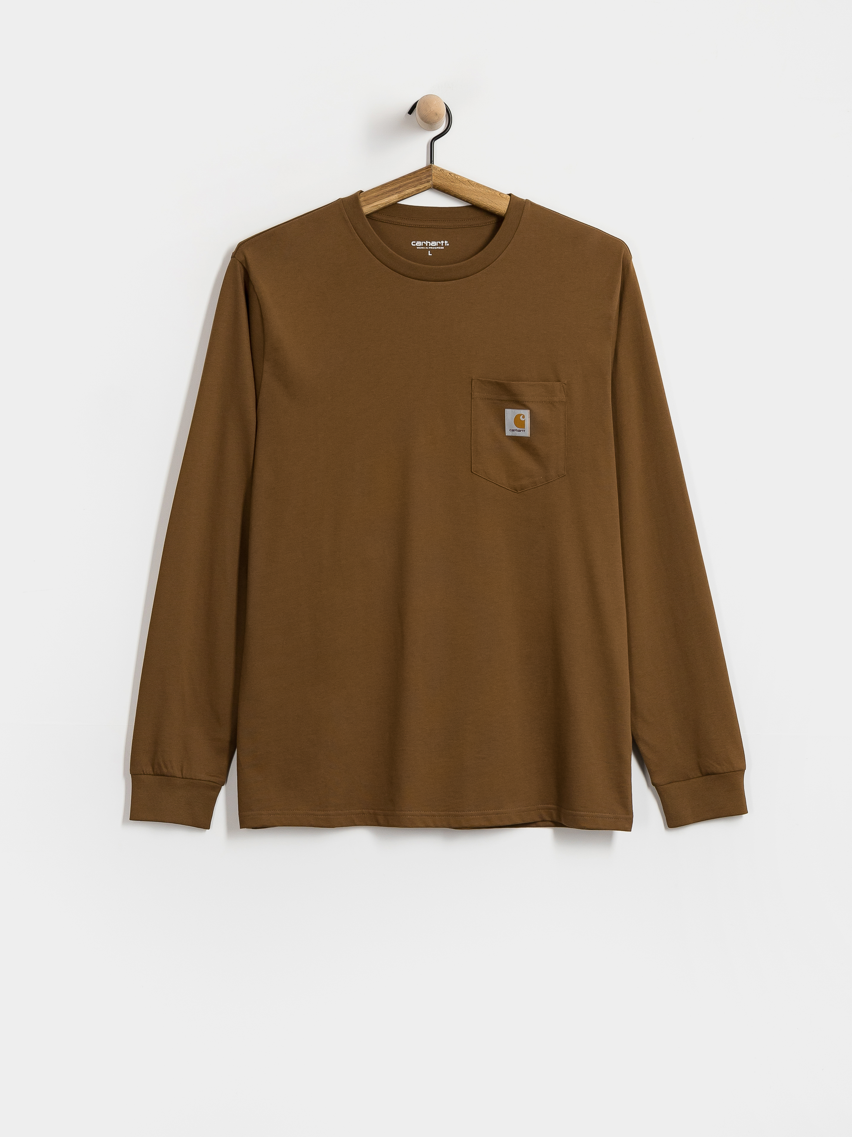 Triko Carhartt WIP Pocket (wip h brown)