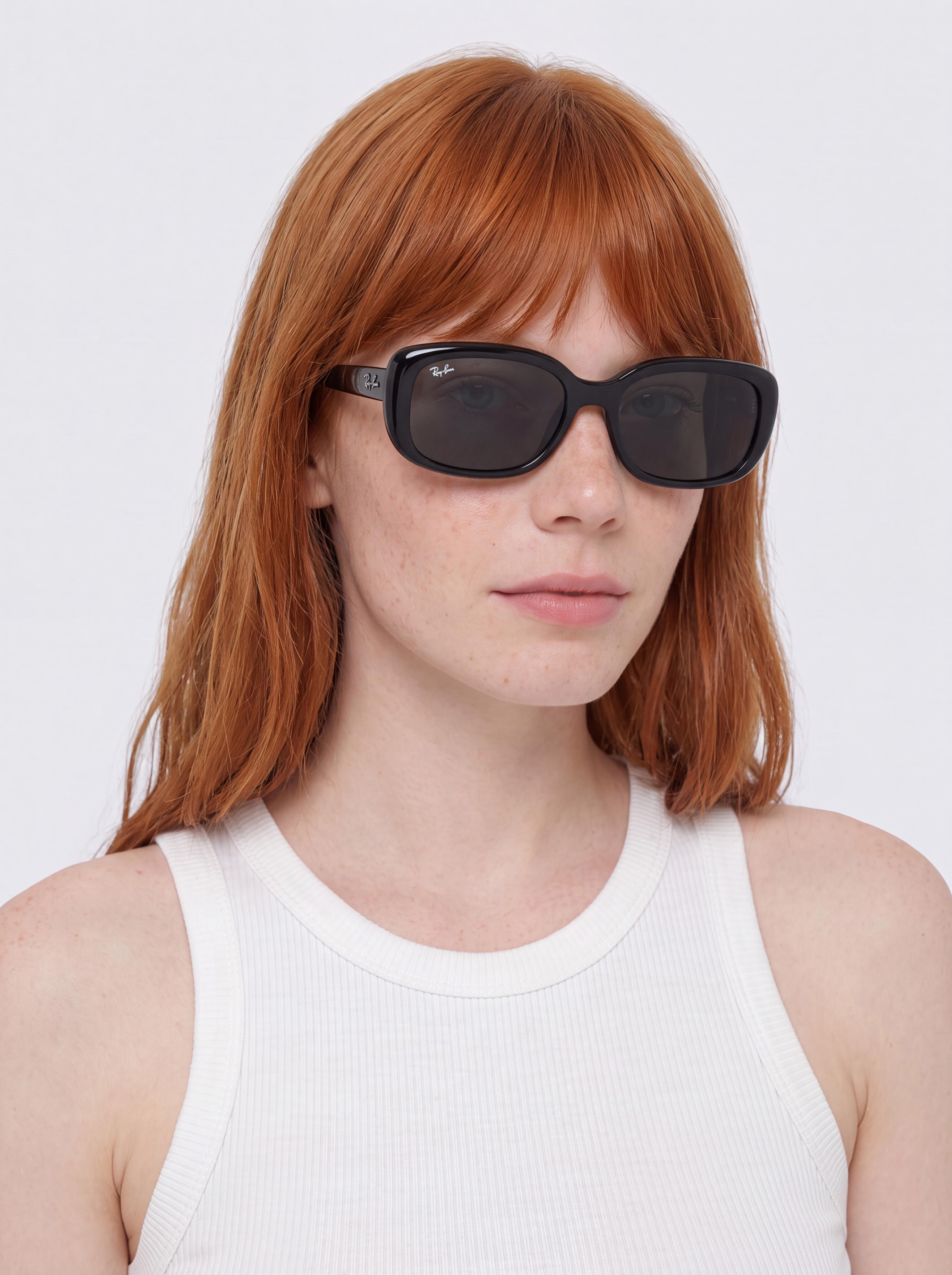 Slnečné okuliare Ray-Ban Rb4421D (polerowany czarny/ciemnoszary)