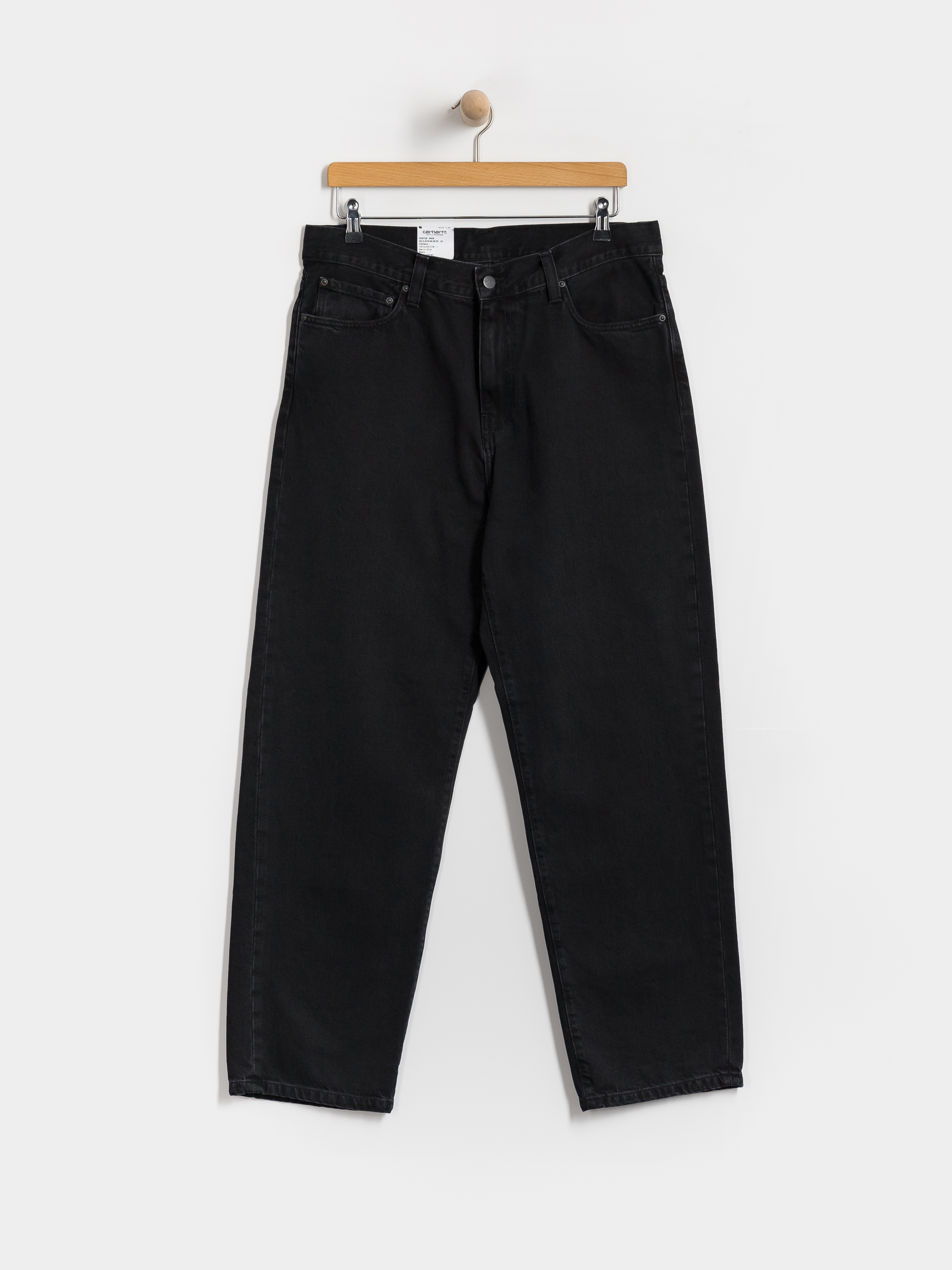 Nohavice Carhartt WIP Aaron (black/stone washed)