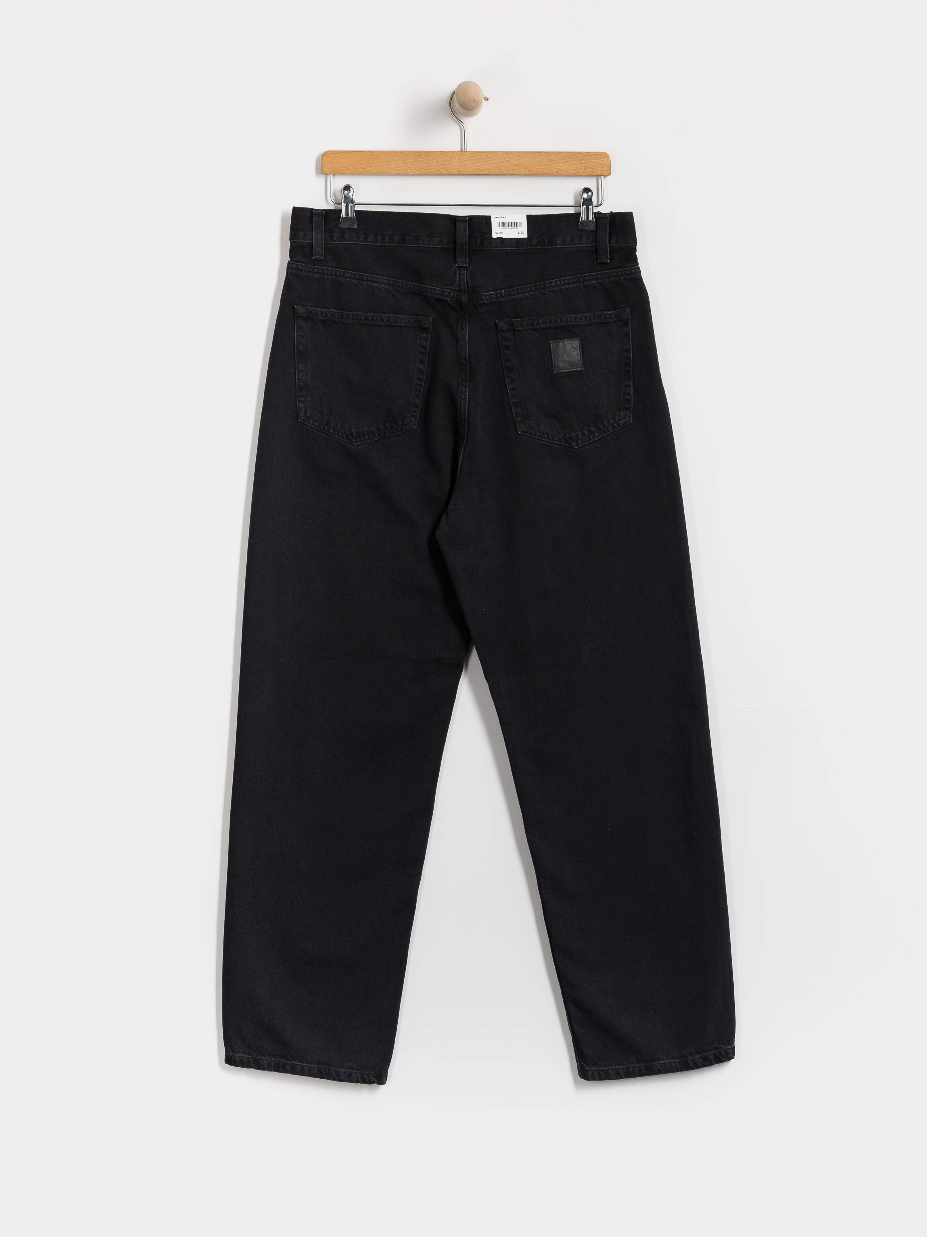 Nohavice Carhartt WIP Aaron (black/stone washed)