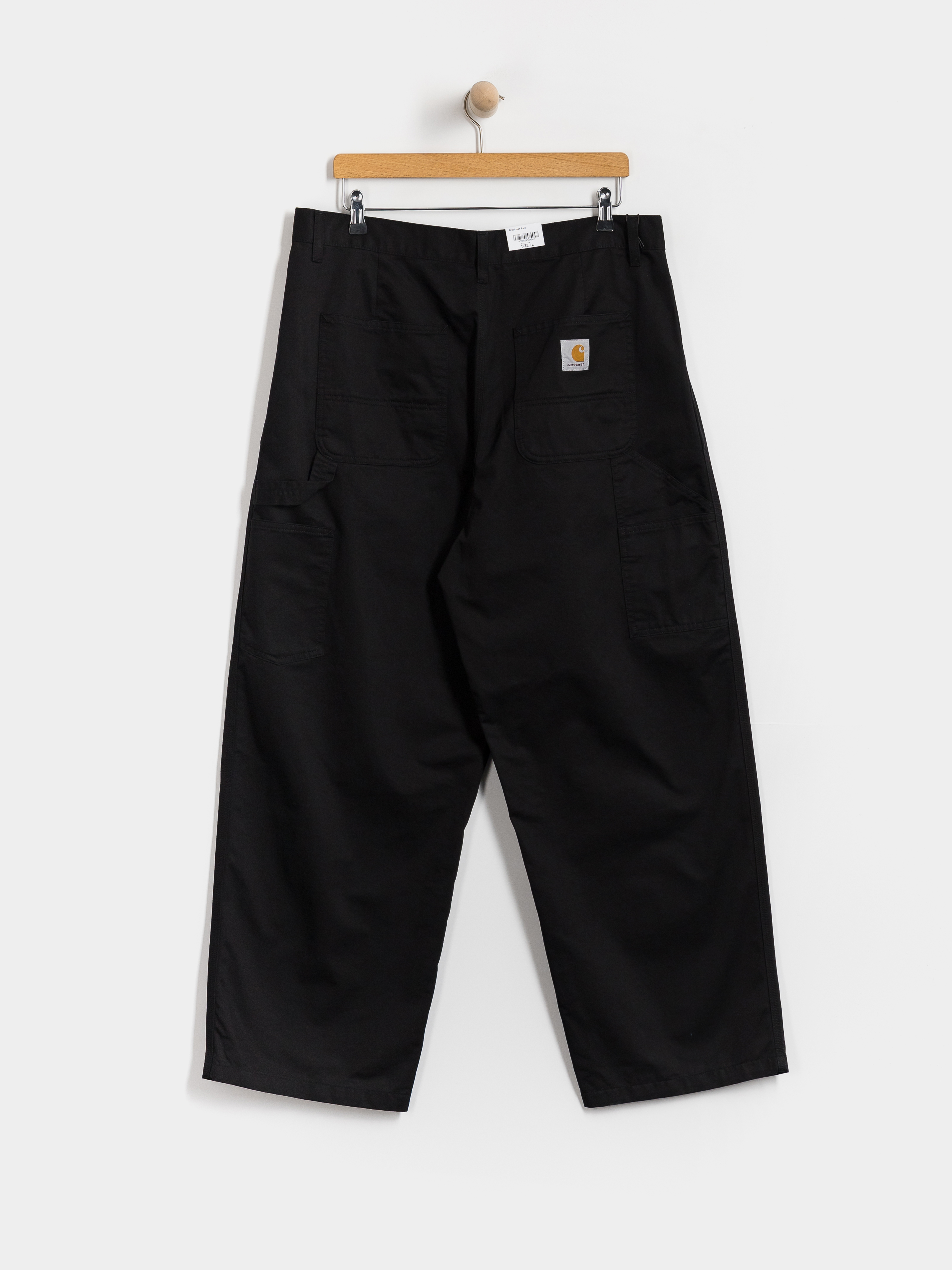 Nohavice Carhartt WIP Brockman (black/rinsed)