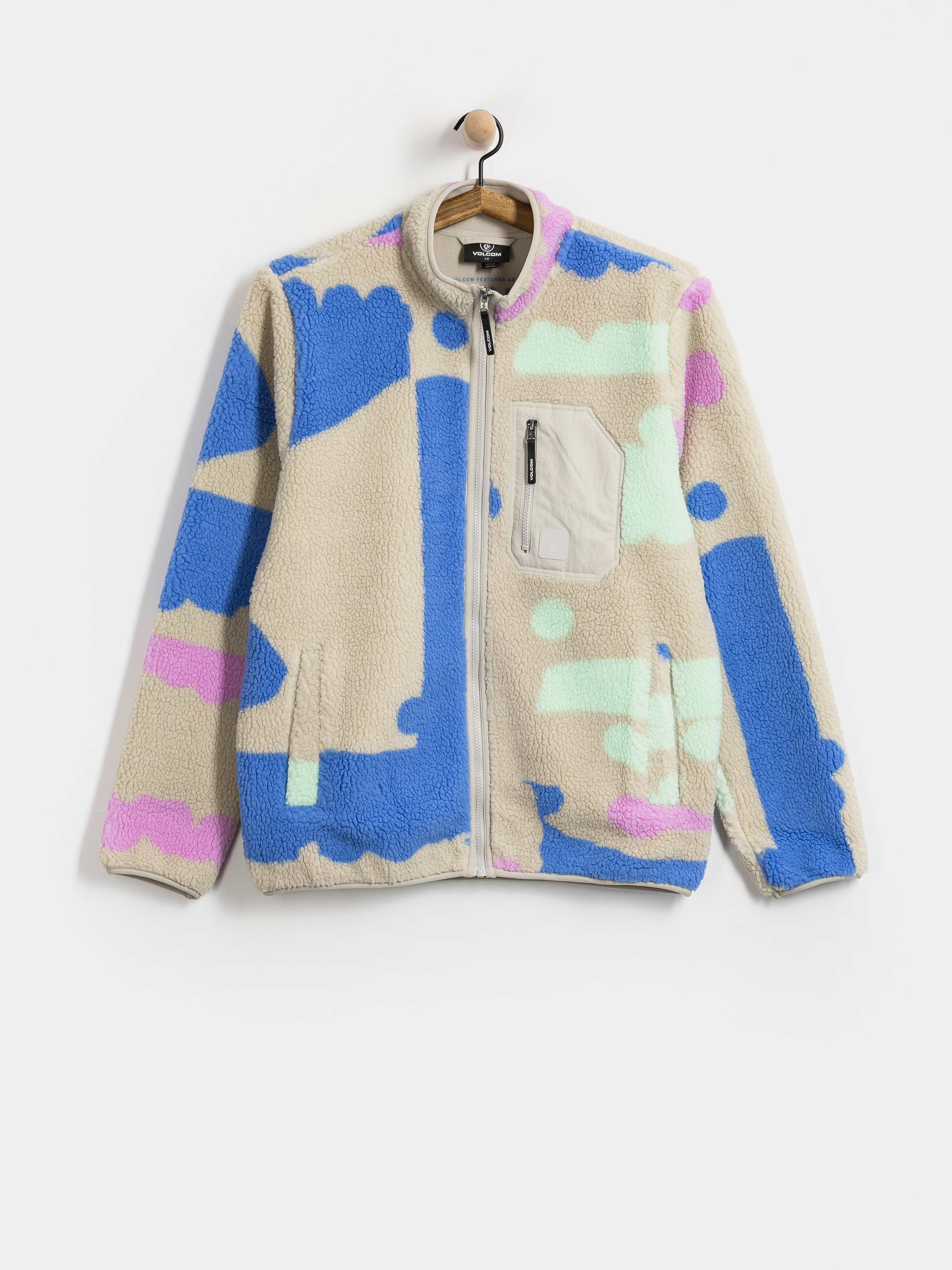 Mikina s kapucňou Volcom Fa Carrau Fuzzar ZHD (multi)