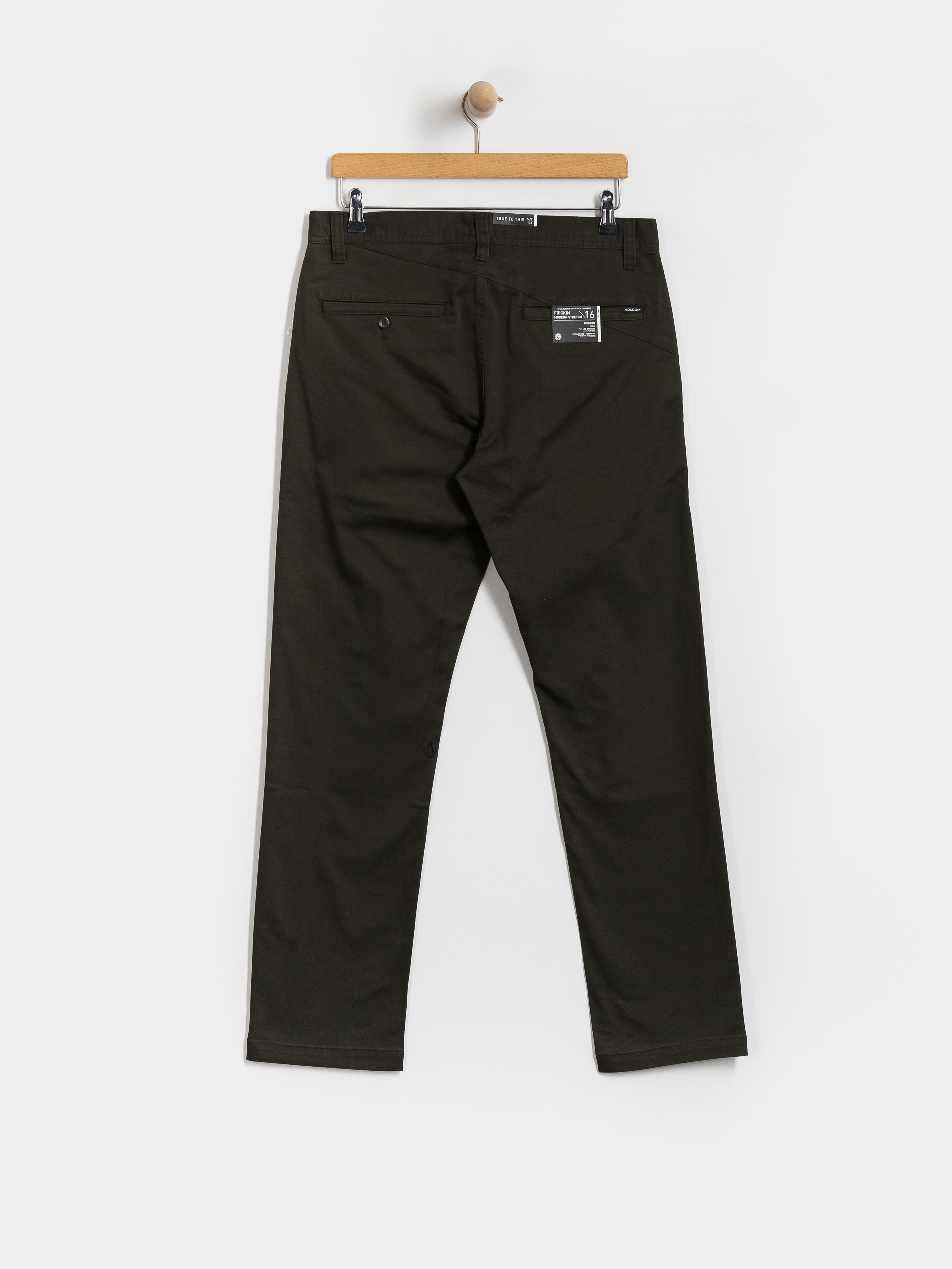 Nohavice Volcom Frickin Modern Stret (rinsed black)