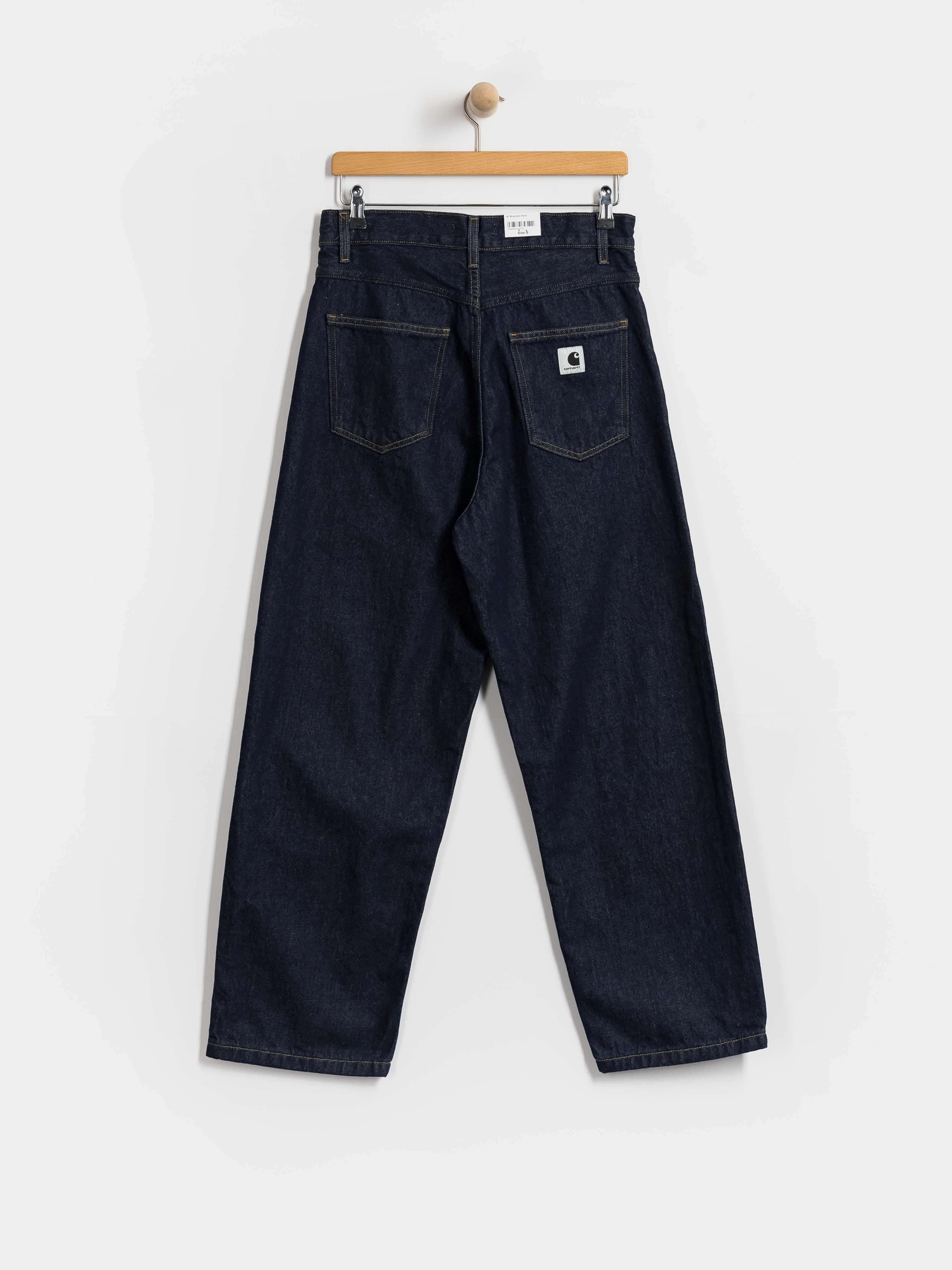Nohavice Carhartt WIP Brandon Wmn (blue/rinsed)