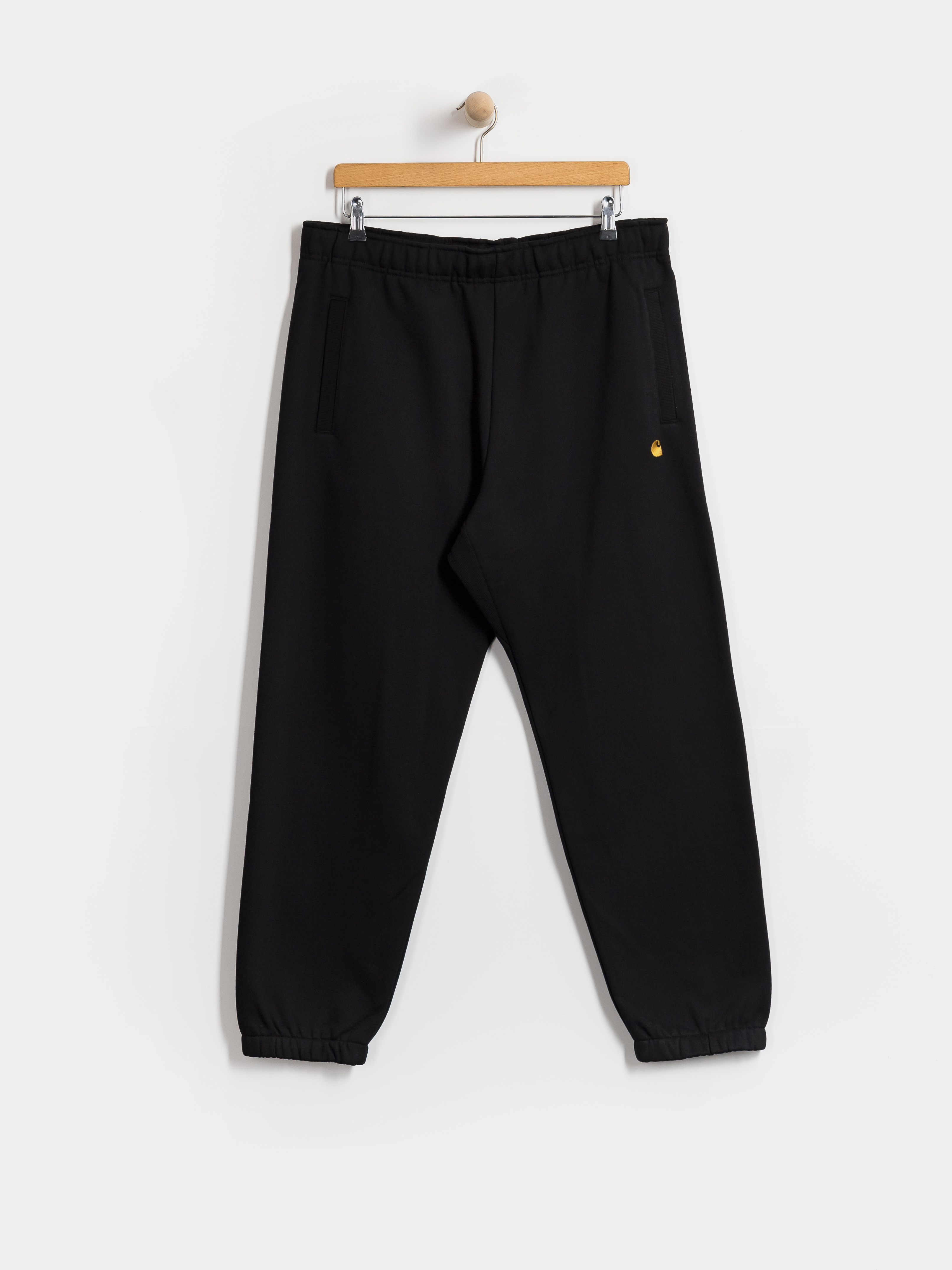 Nohavice Carhartt WIP Chase (black/gold)