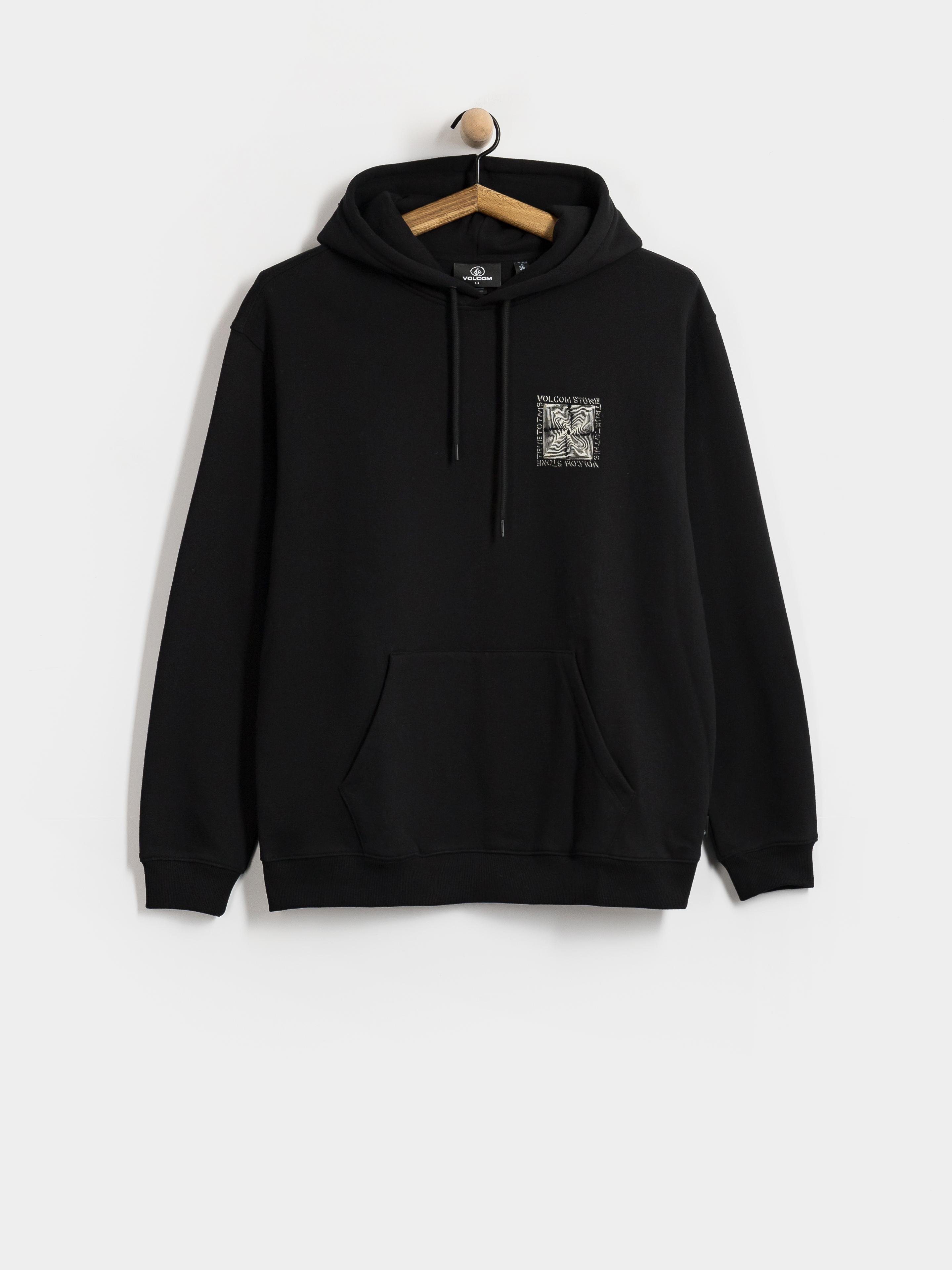 Mikina s kapucňou Volcom Watanite HD (black)