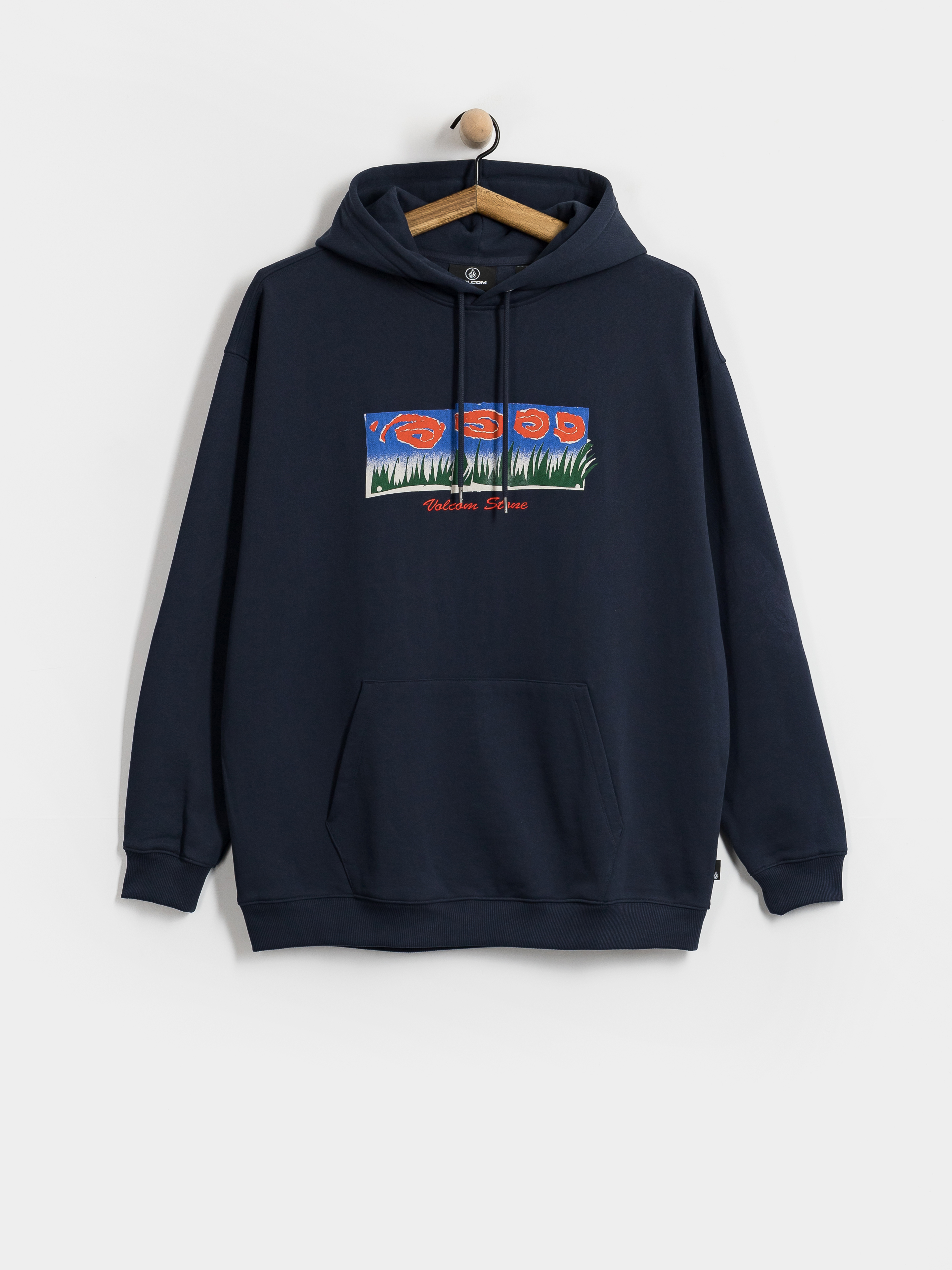 Mikina s kapucňou Volcom Fa Carrau HD (marine)