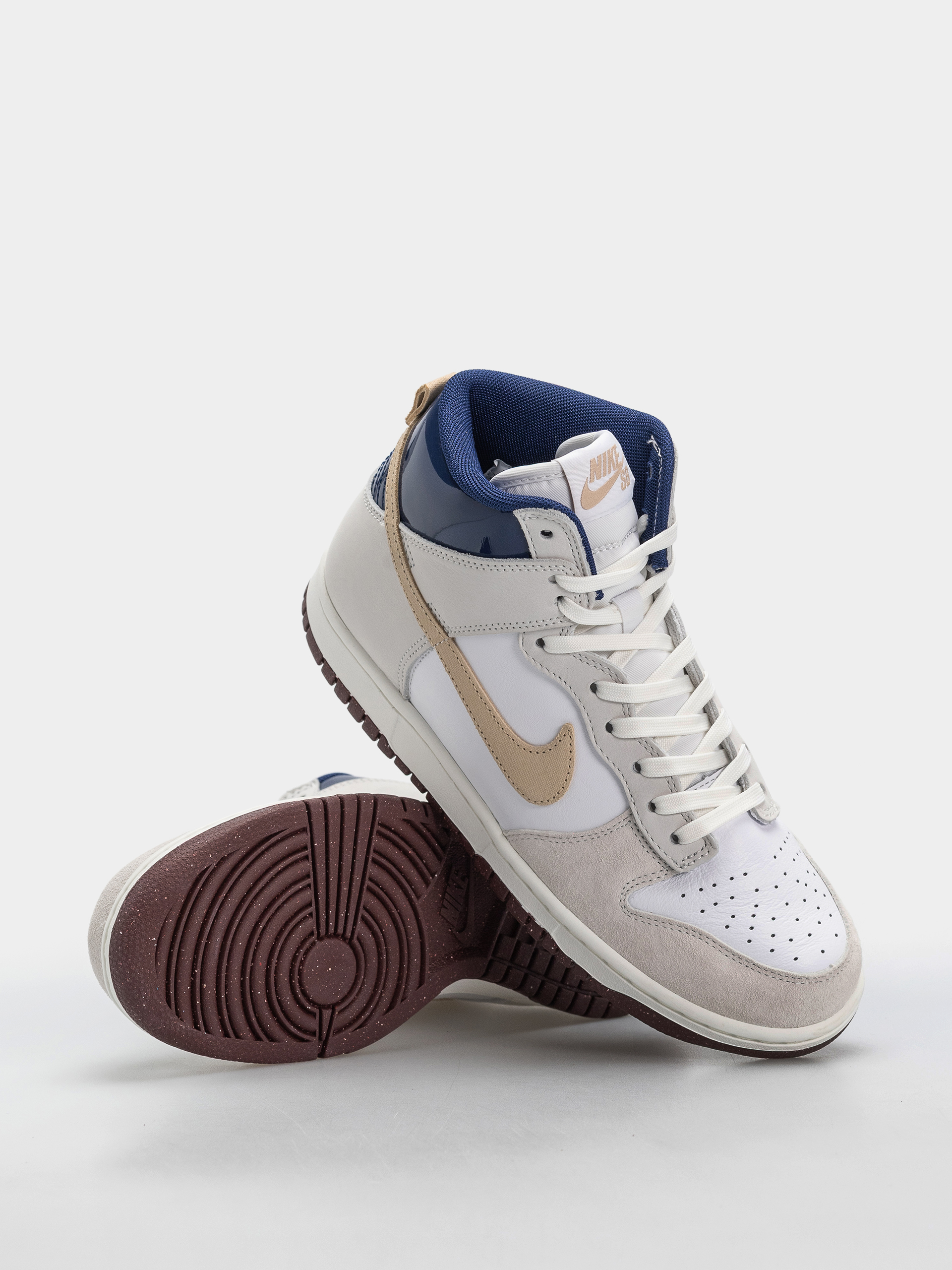 Topánky Nike SB Dunk High Pro QS Beyond (white/ivorysand duneblue void)