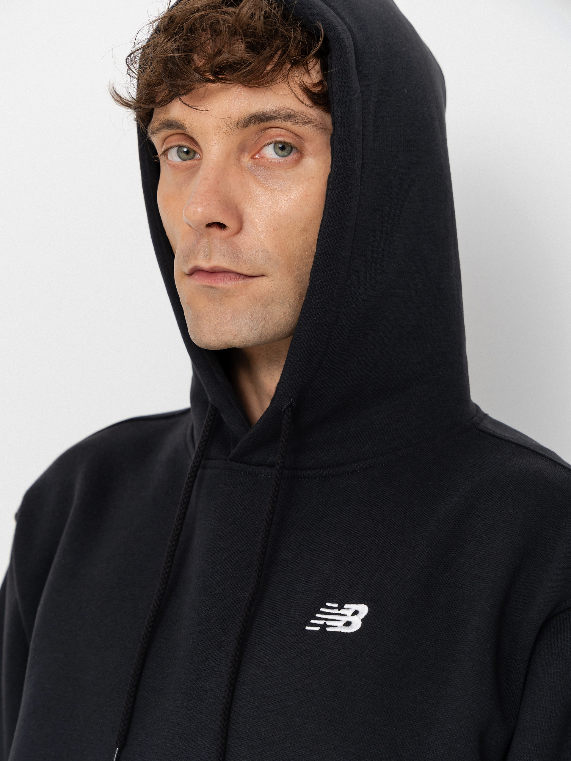 Mikina s kapucňou New Balance Sport Essentials Fleece HD (black)