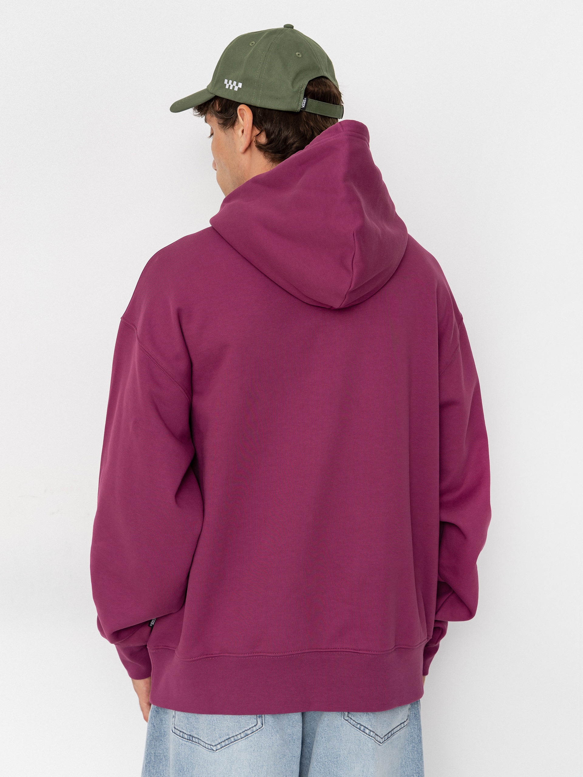 Mikina s kapucňou Vans Left Chest HD (mystic mulberry)