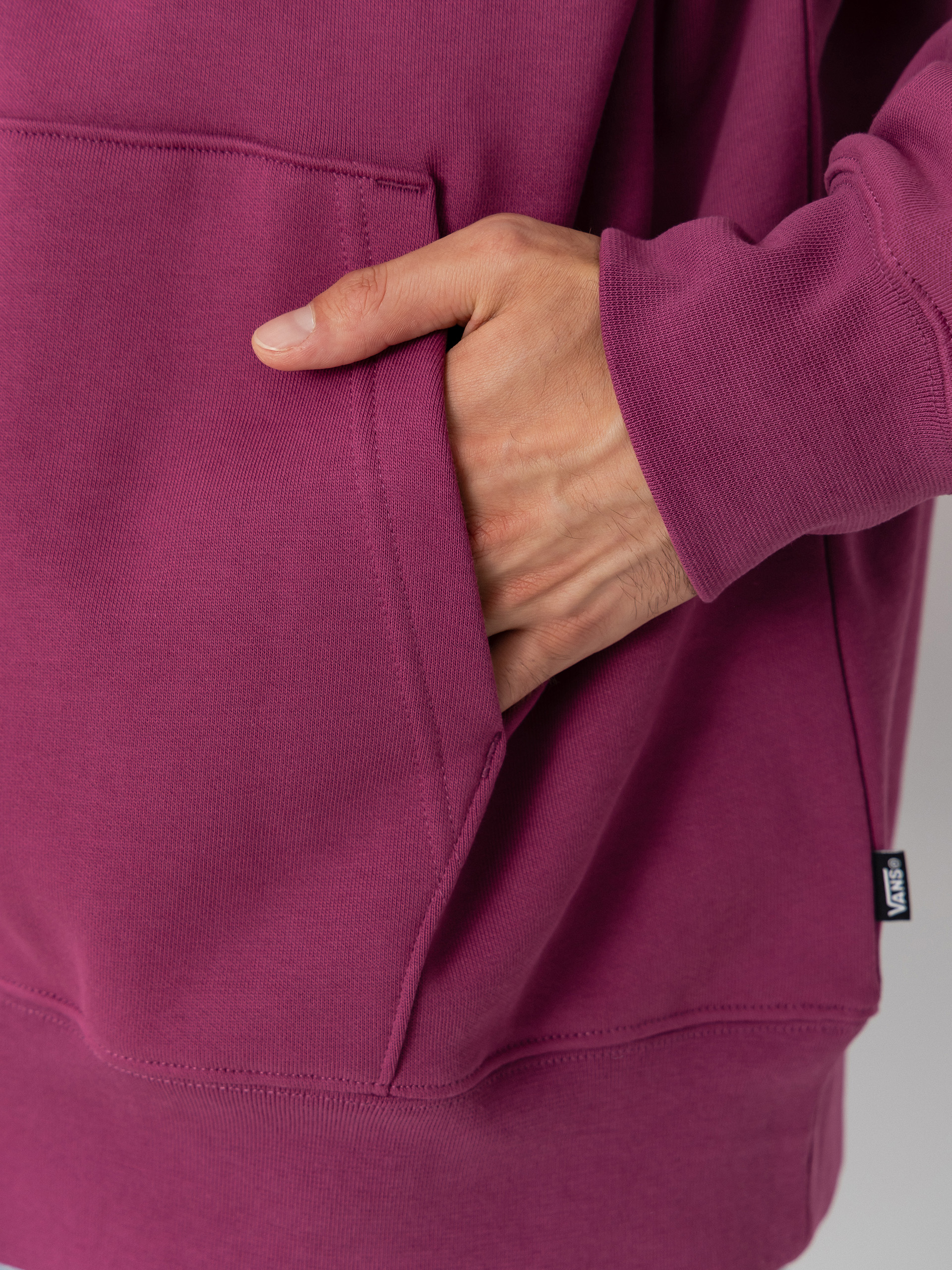 Mikina s kapucňou Vans Left Chest HD (mystic mulberry)