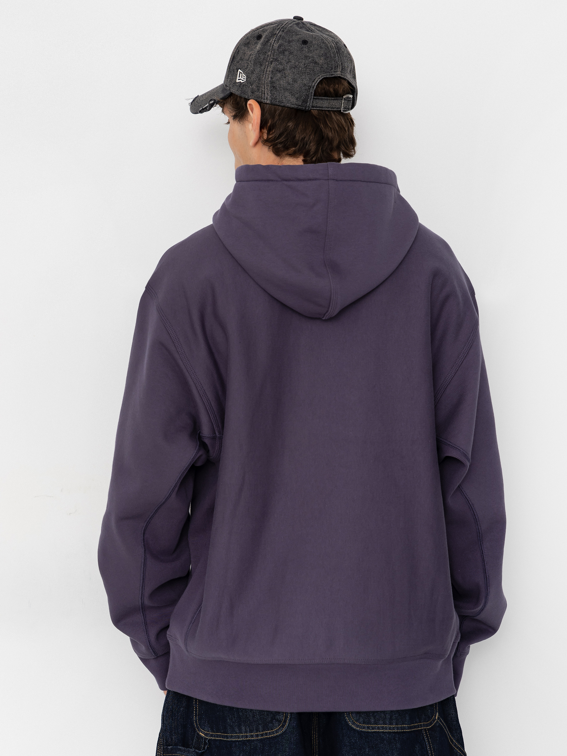 Mikina s kapucňou Carhartt WIP American Script HD (shady purple)