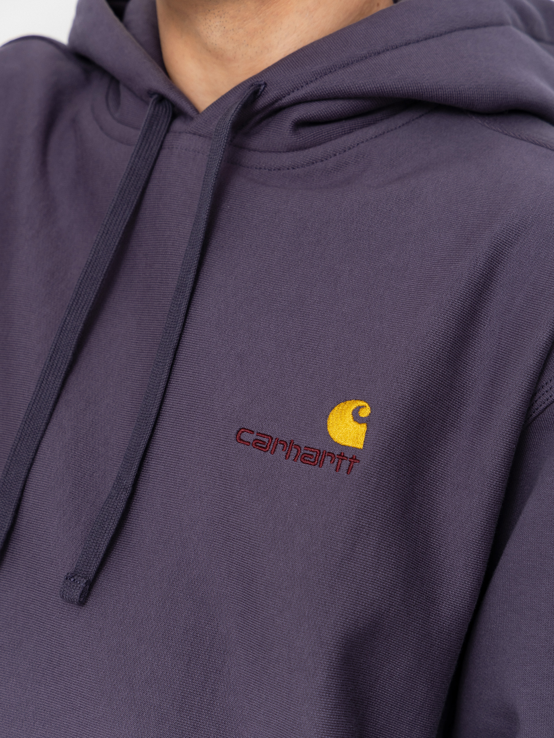 Mikina s kapucňou Carhartt WIP American Script HD (shady purple)