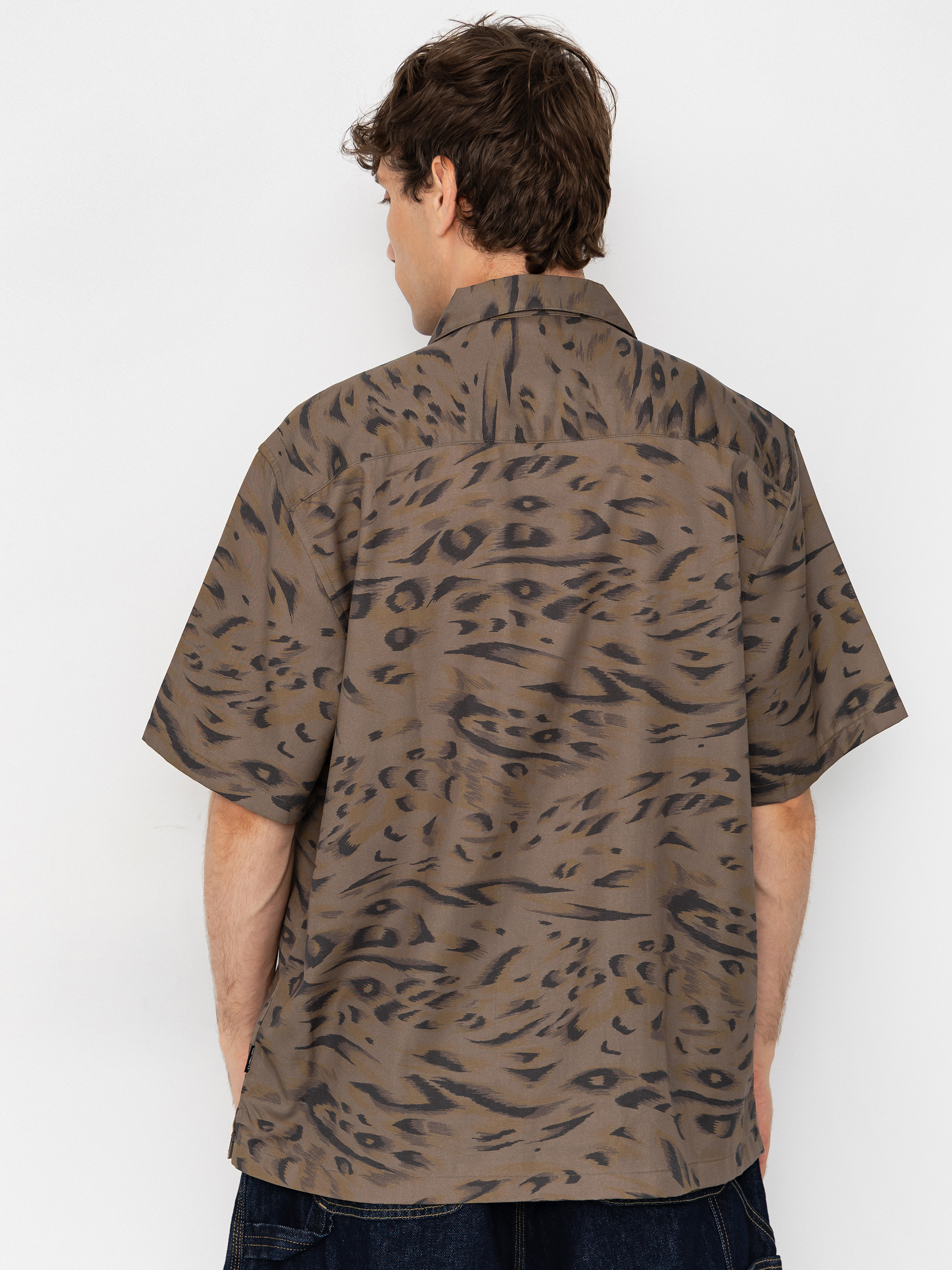 Košeľa Carhartt WIP Travon (duck feather print cypress/black)