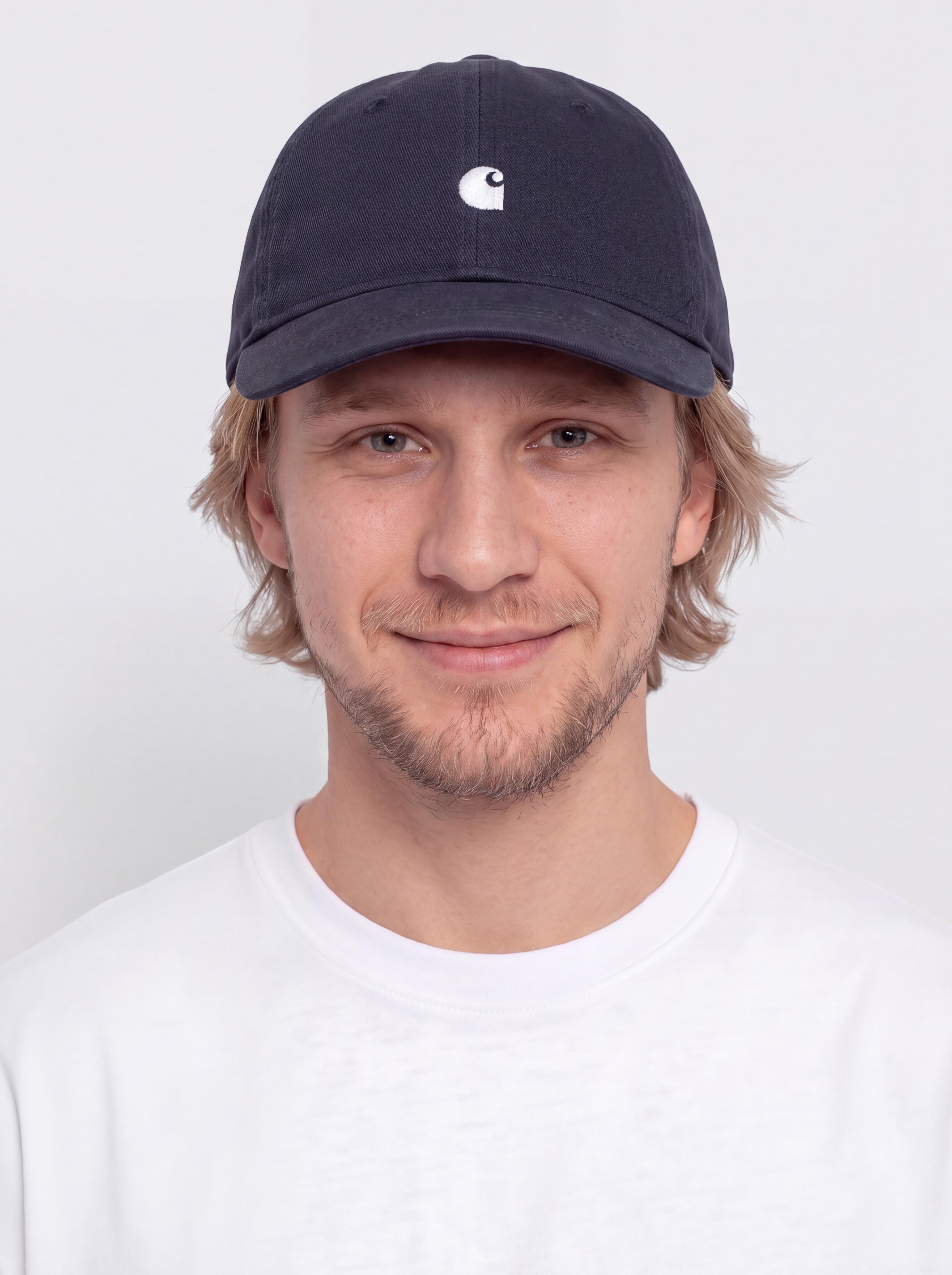 Šiltovka Carhartt WIP Madison Logo (dark navy/white)