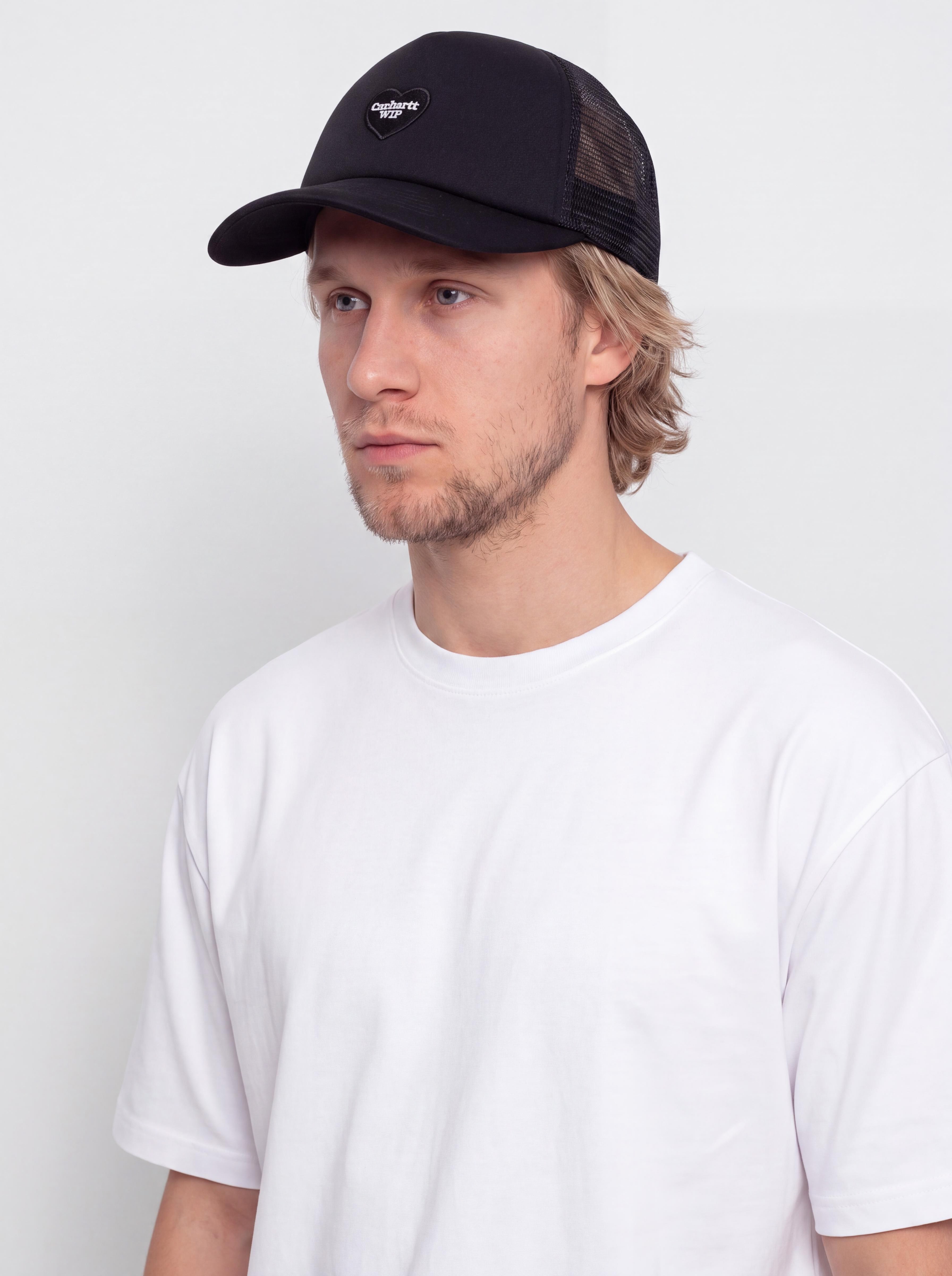 Šiltovka Carhartt WIP Heart Patch Trucker (black)