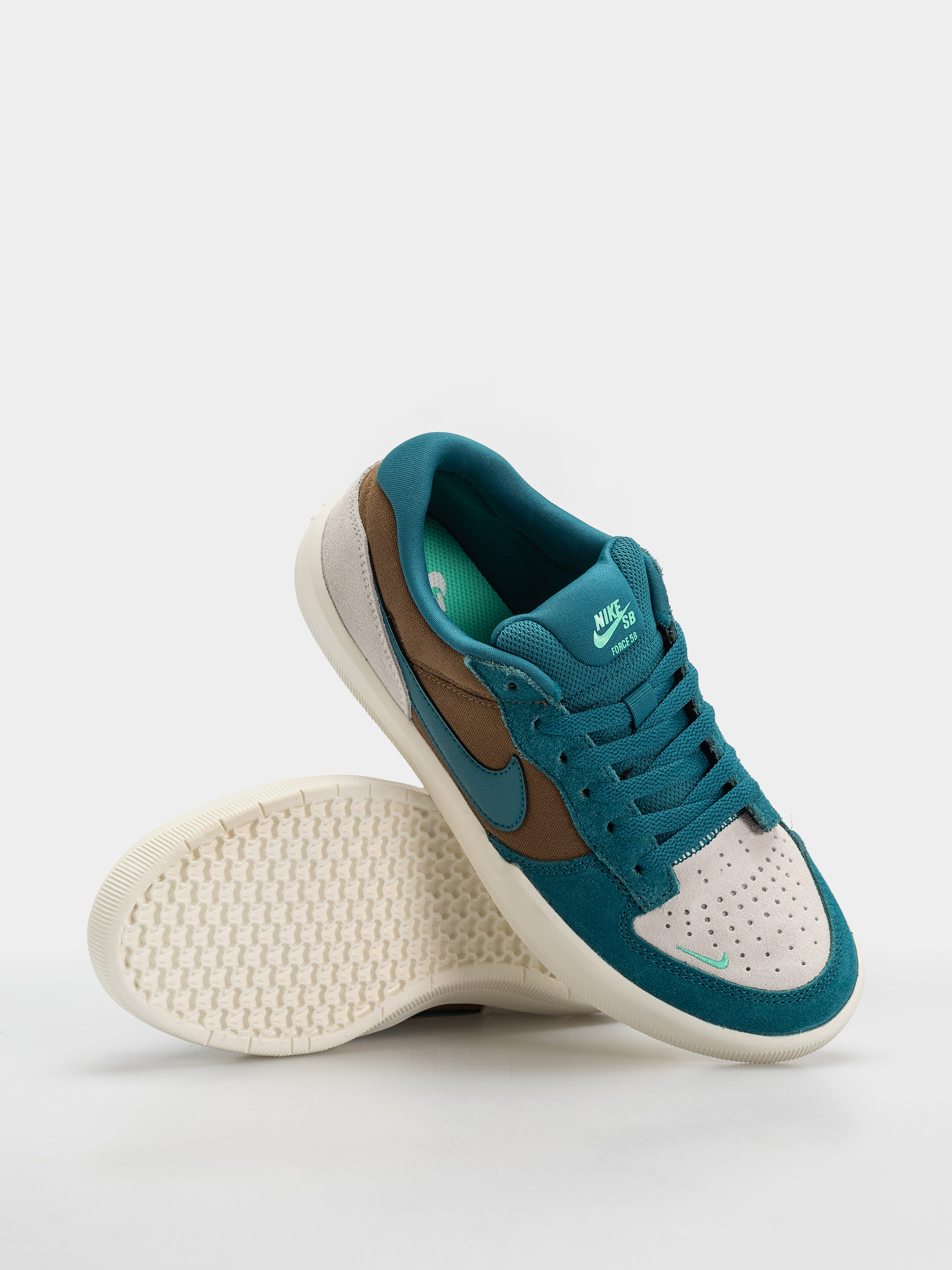 Topánky Nike SB Force 58 (mosswood brown/geode teal lt orewood brn)