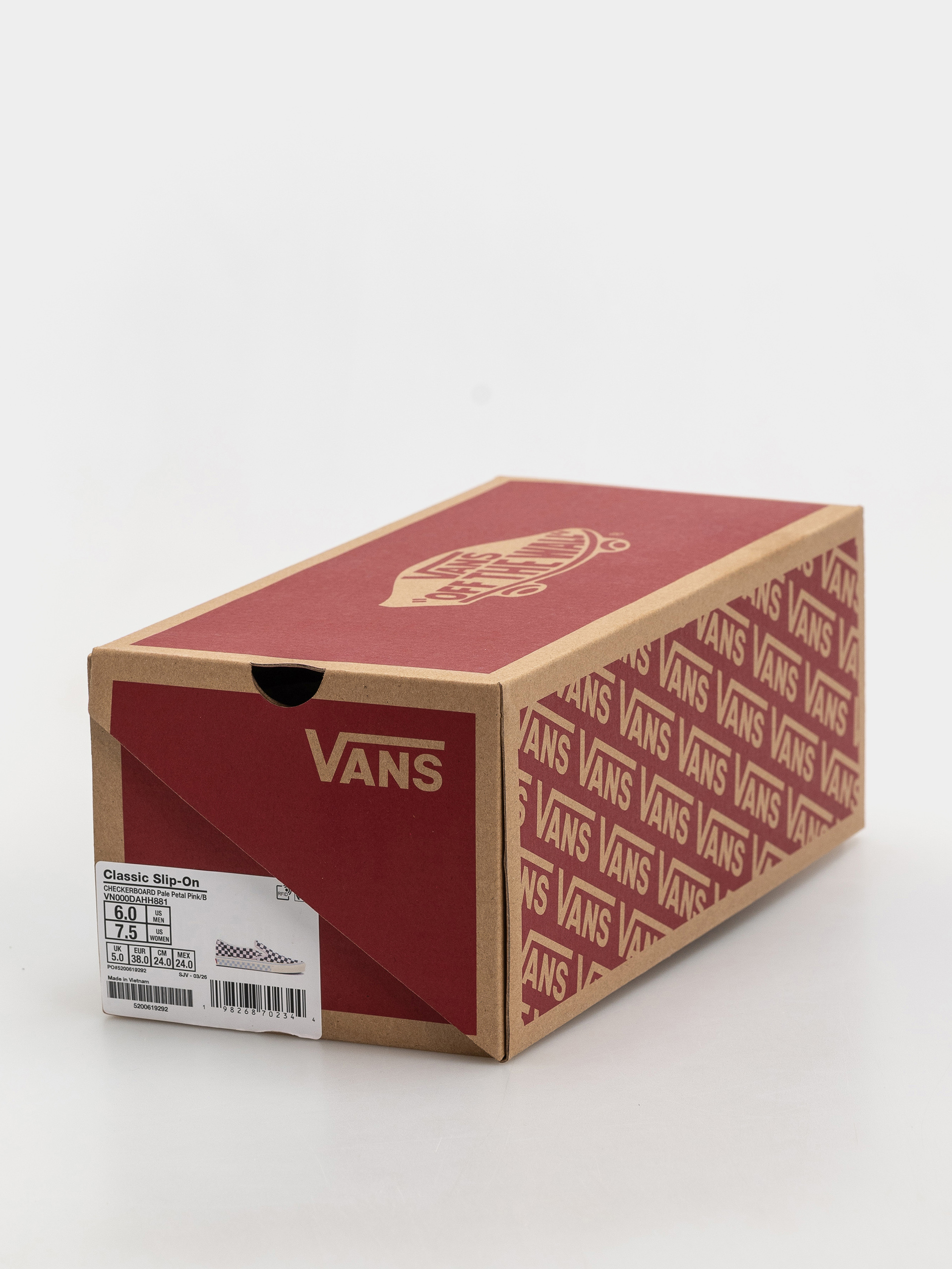 Topánky Vans Classic Slip On (pale petal pink)