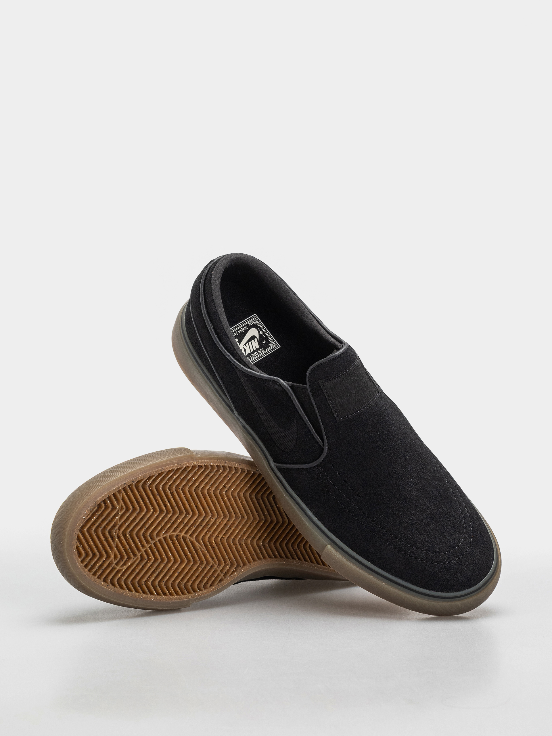 Topánky Nike SB Janoski+ Slip (black/black black gum light brown)