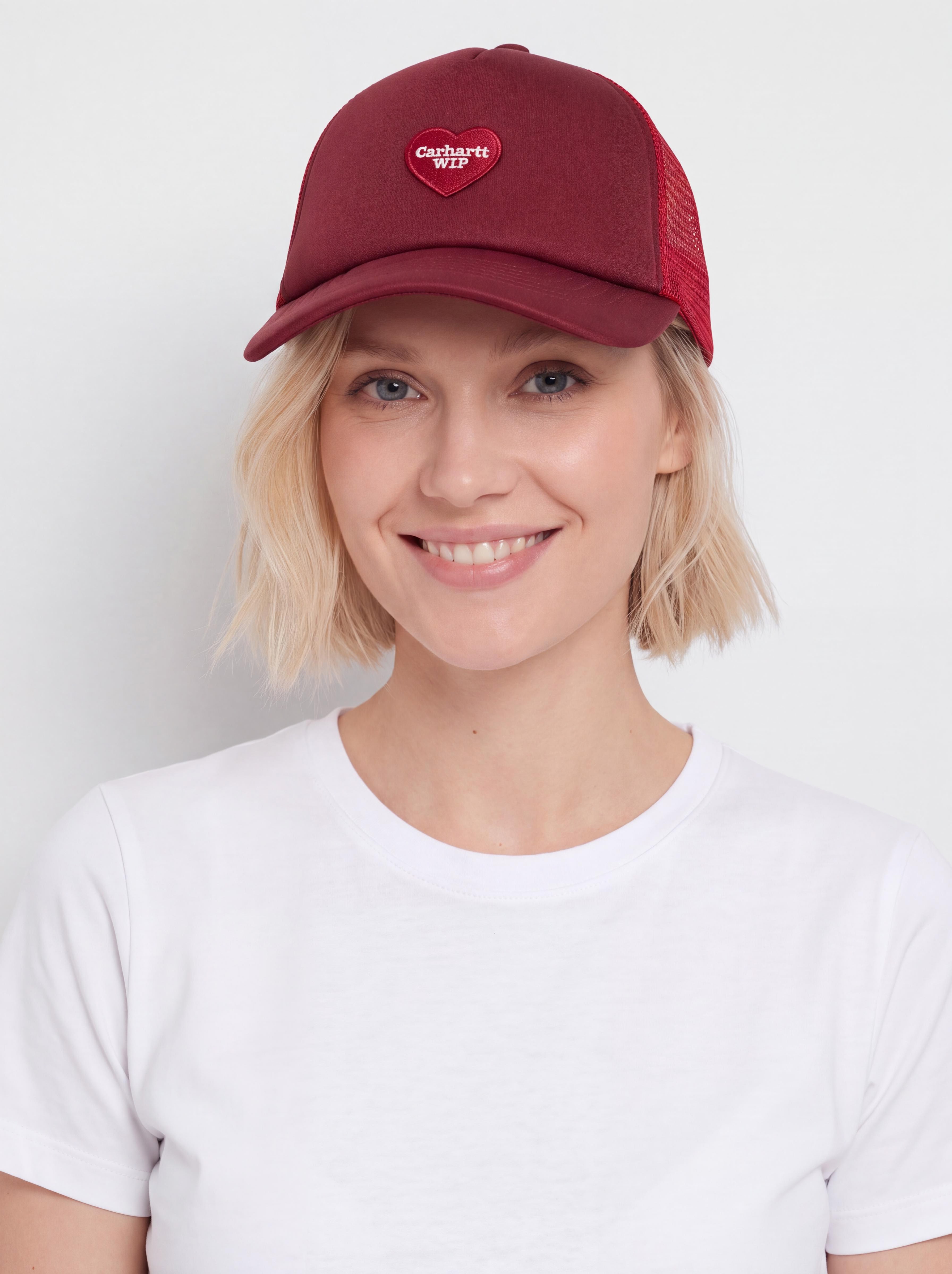 Šiltovka Carhartt WIP Heart Patch Trucker (scarlet)
