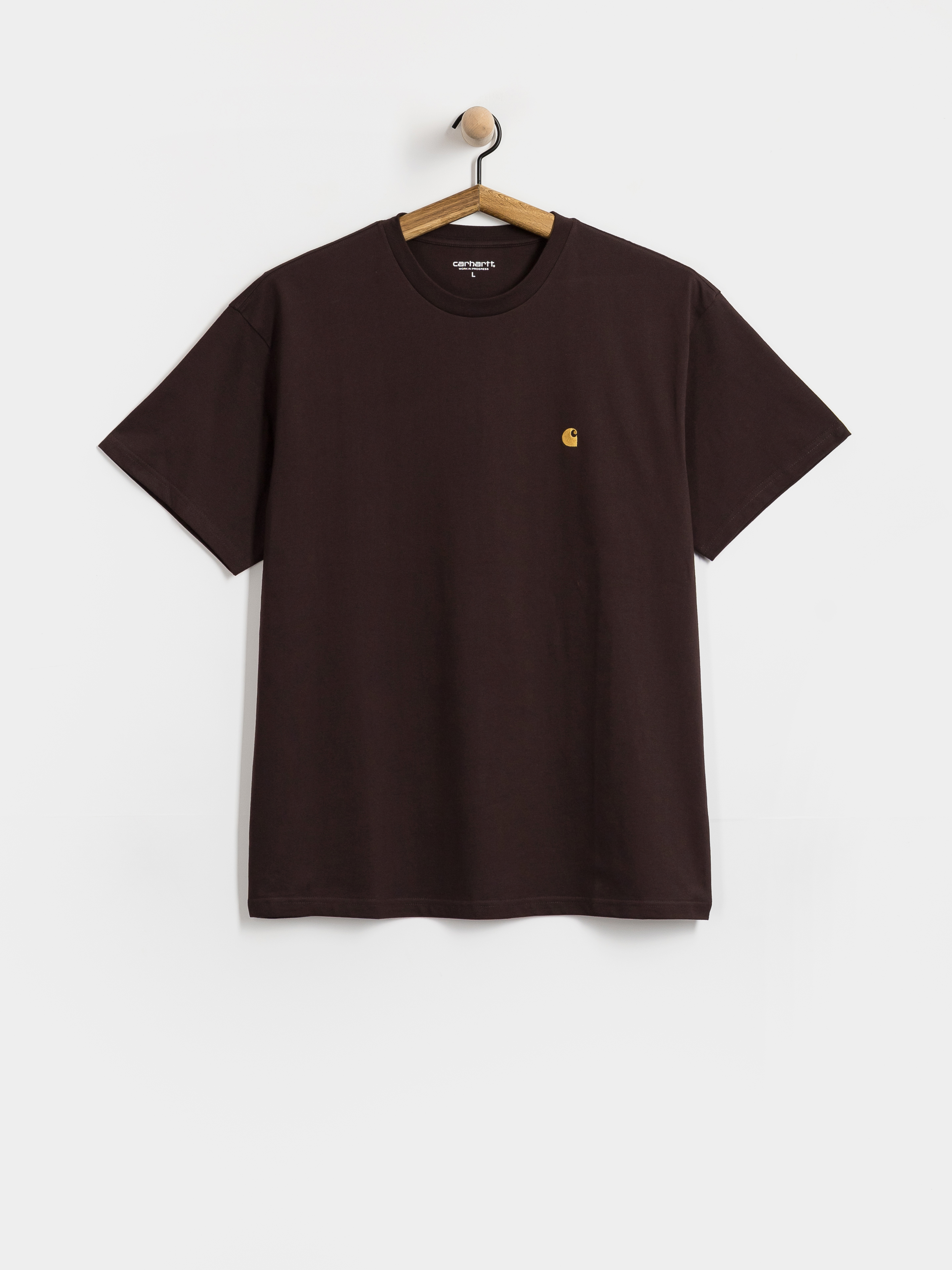 Tričko Carhartt WIP Chase (palisander/gold)