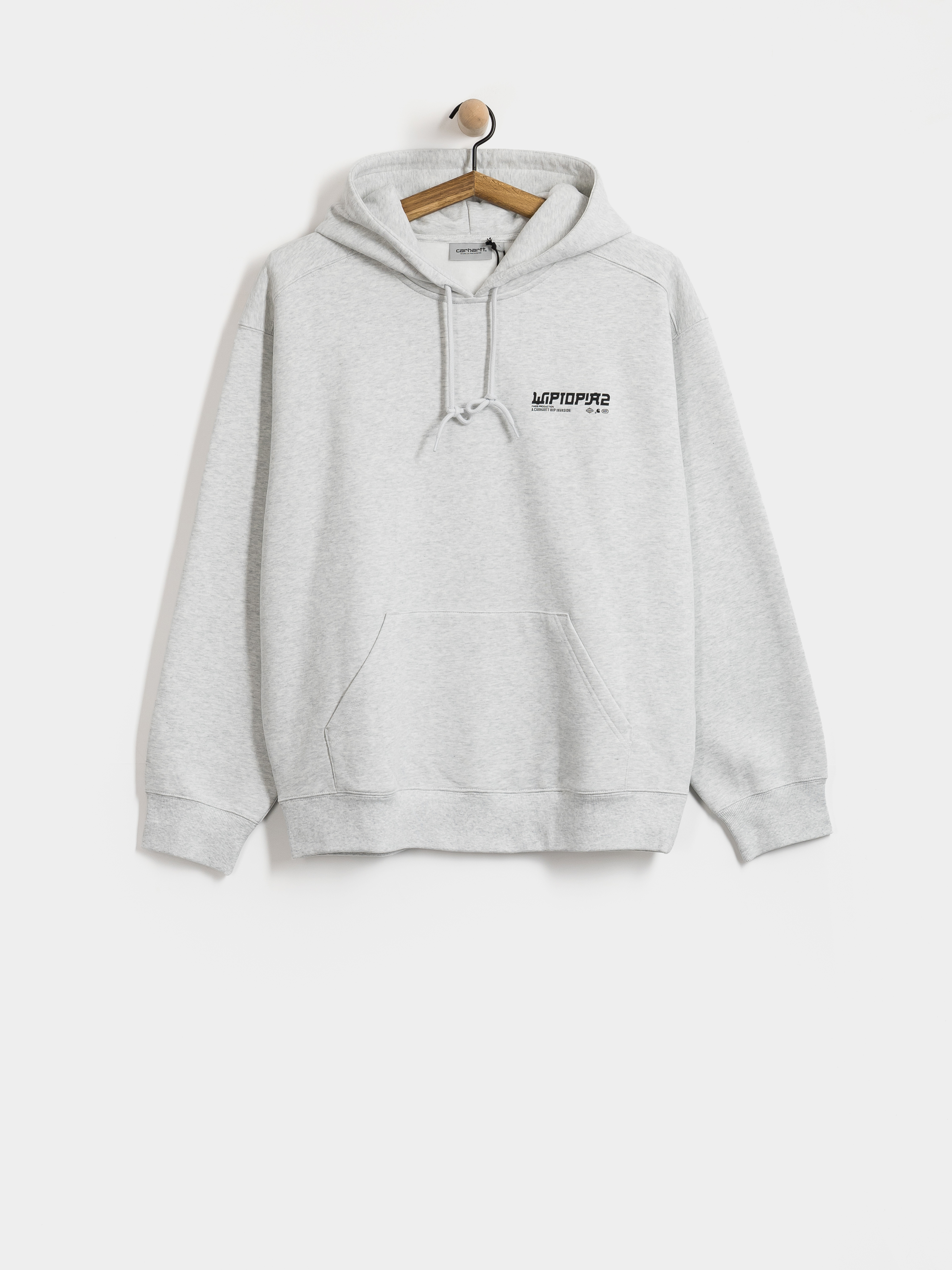 Mikina s kapucňou Carhartt WIP Wiptopia II HD (ash heather)