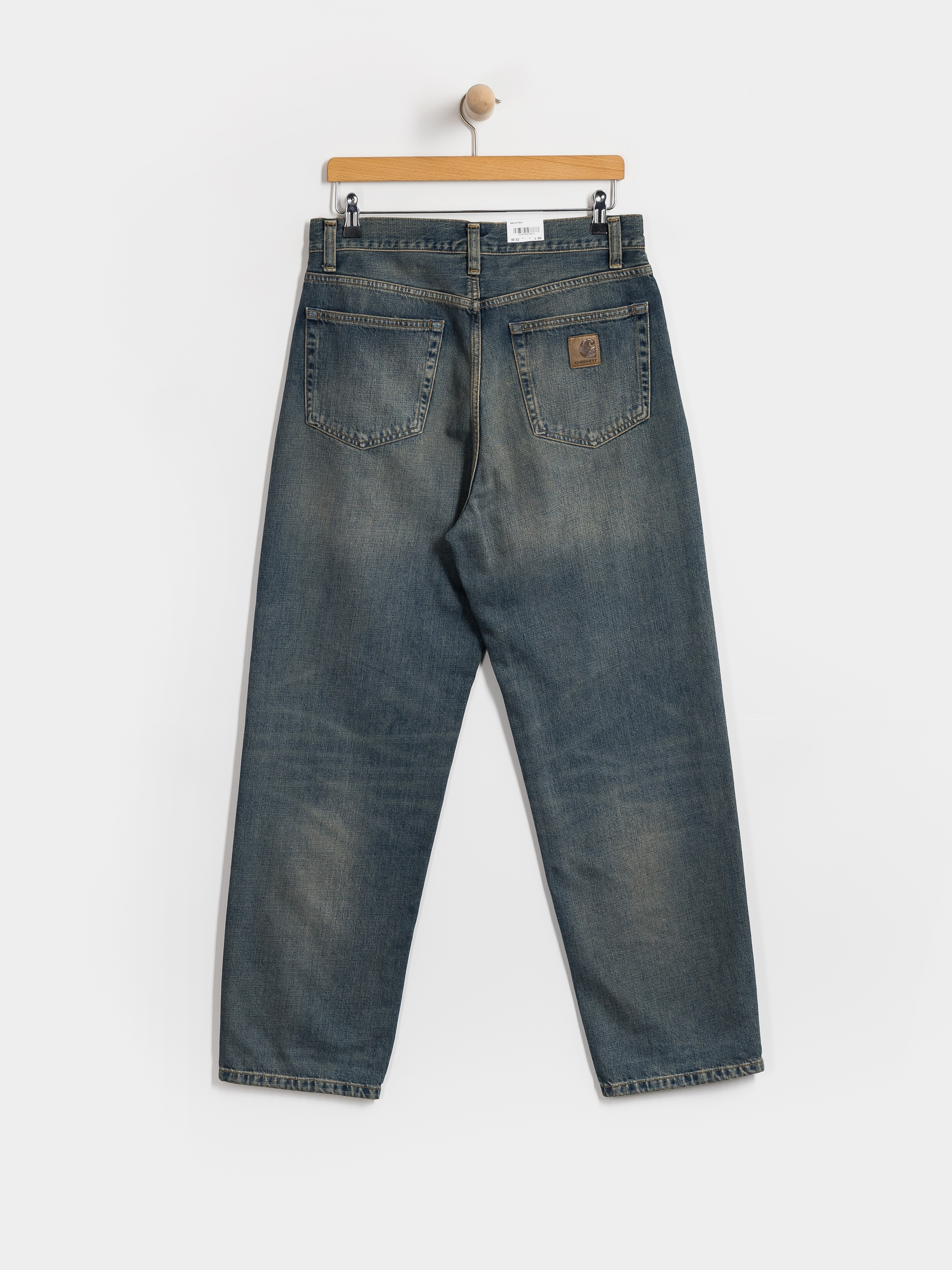 Nohavice Carhartt WIP Aaron (blue/worn used wash)